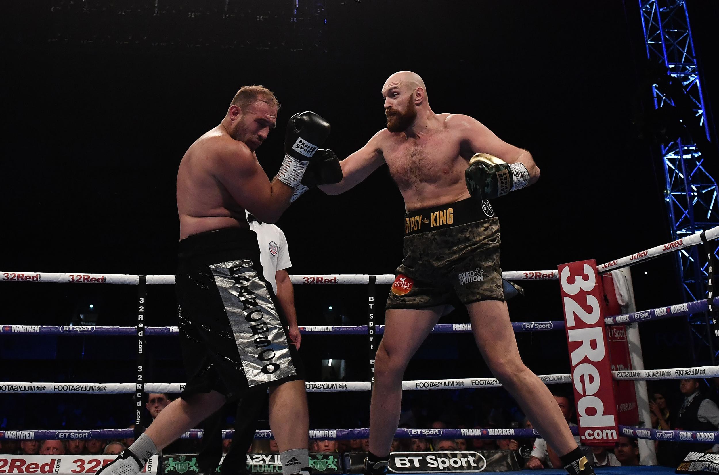 Fury won all 10 rounds against Francesco Pianeta