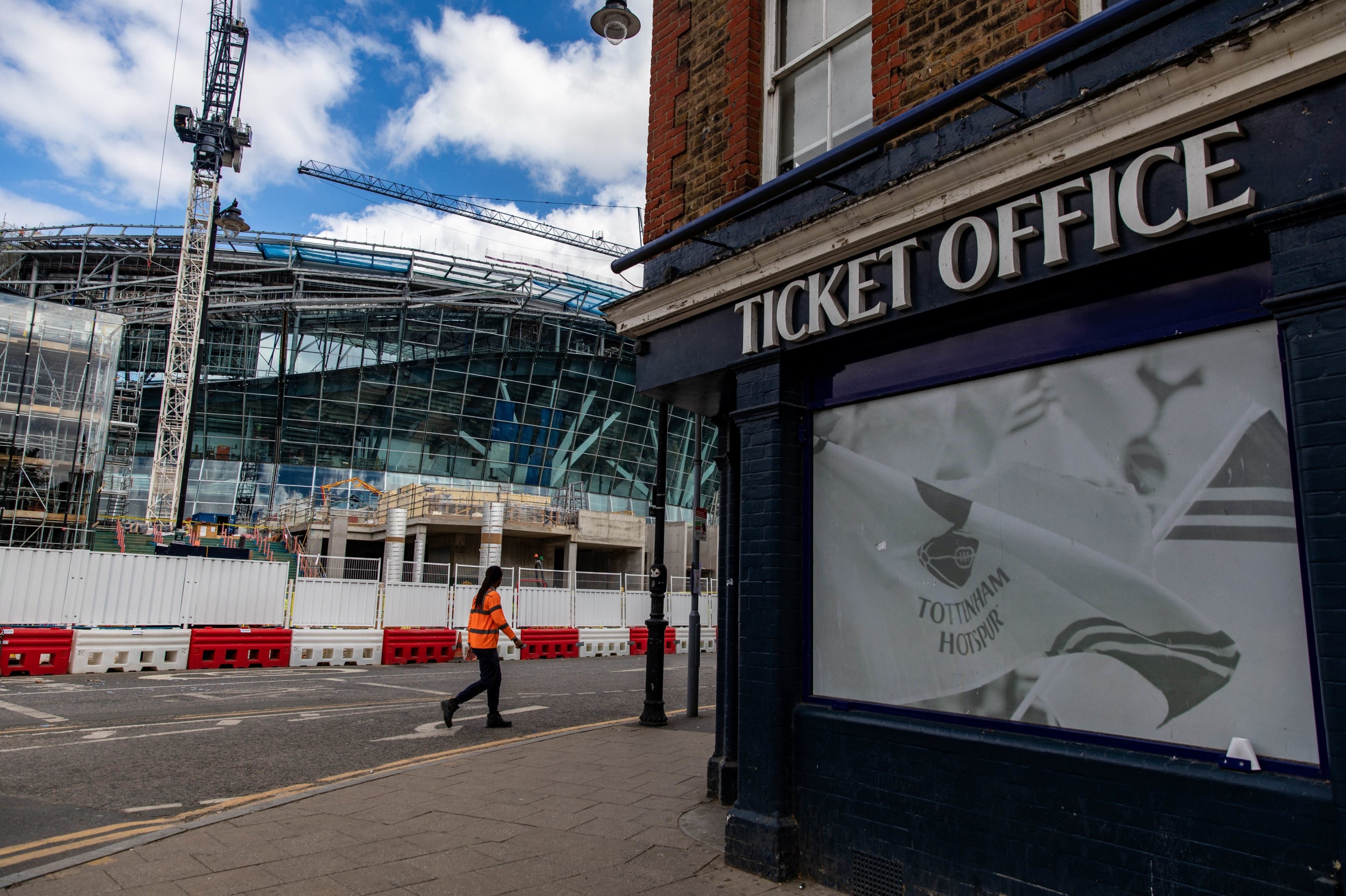 There is a delay with Tottenham's new stadium