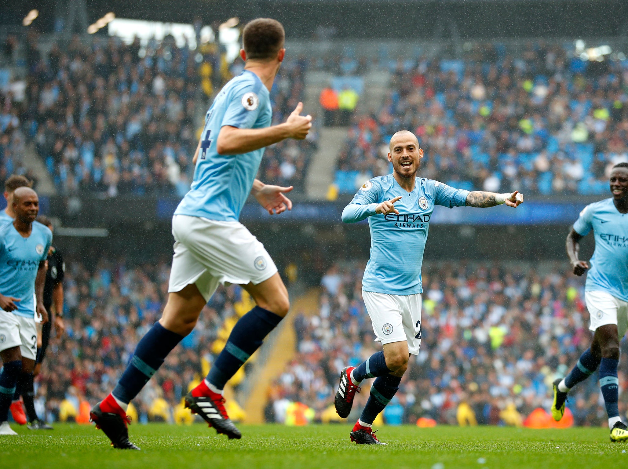 David Silva scored a sublime free-kick