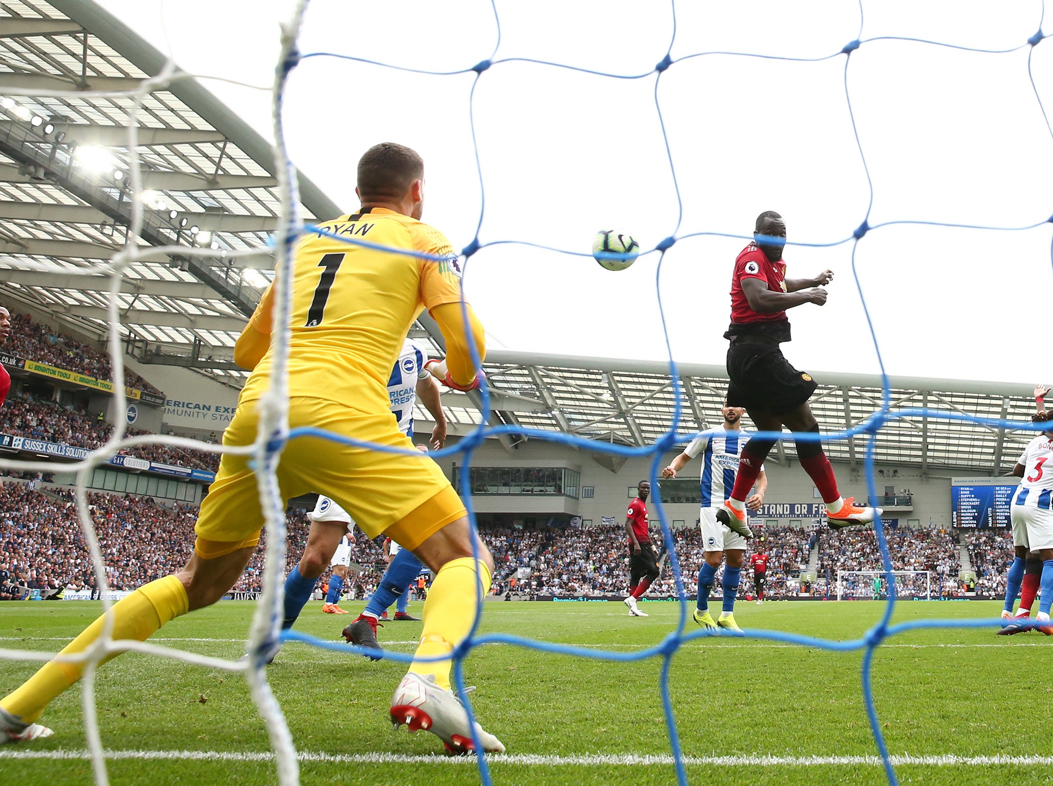 Romelu Lukaku pulled one back for United