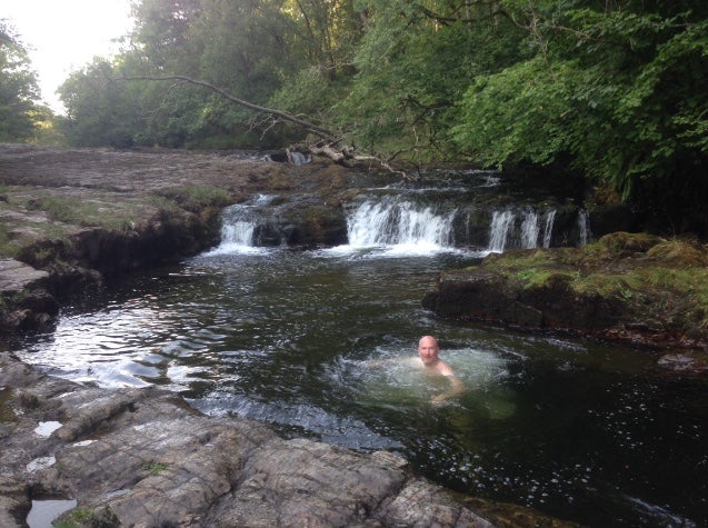 Edward Rose in Sgwd Clun-Gwyn