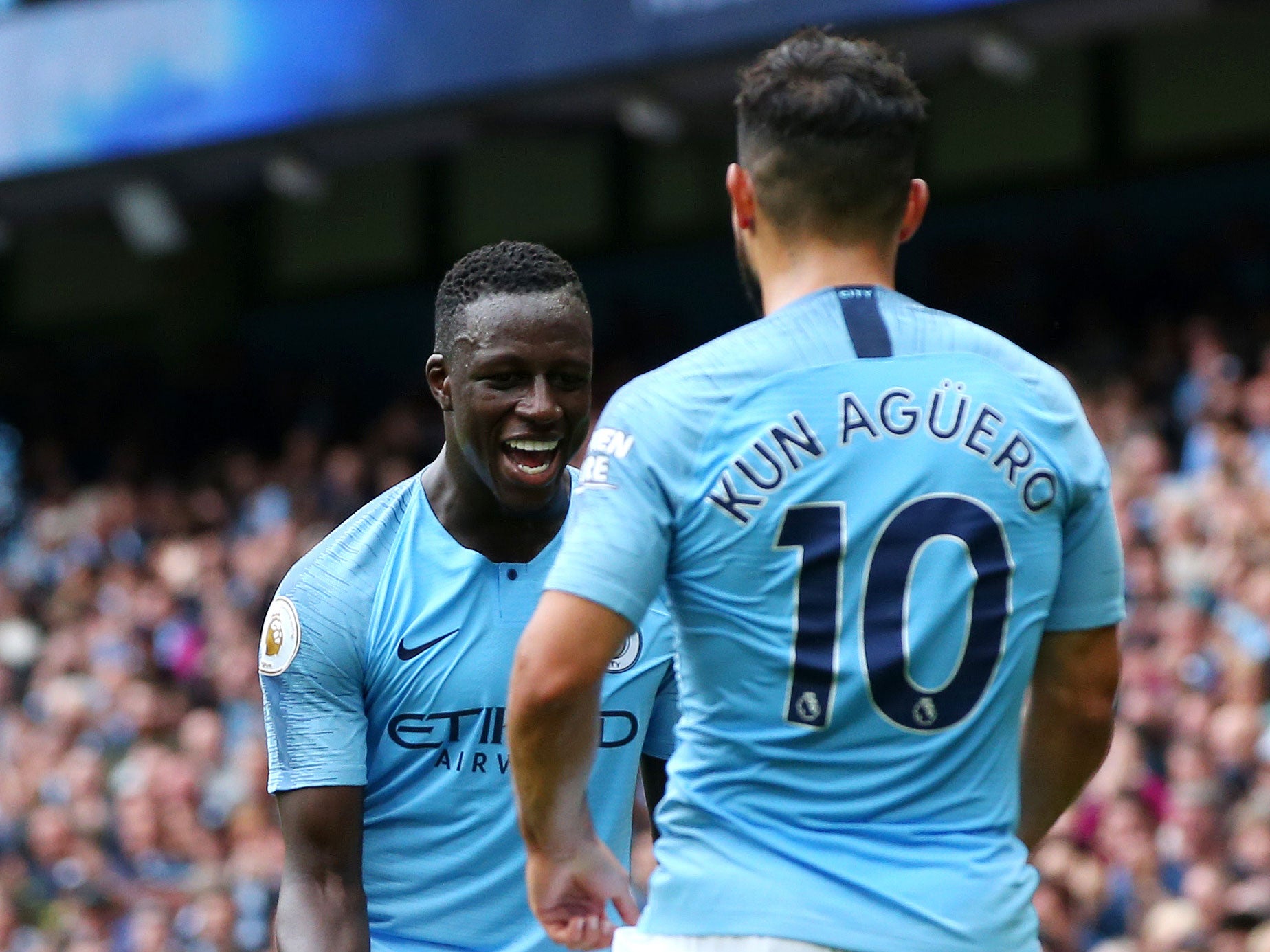 Mendy set up Aguero's third on Sunday