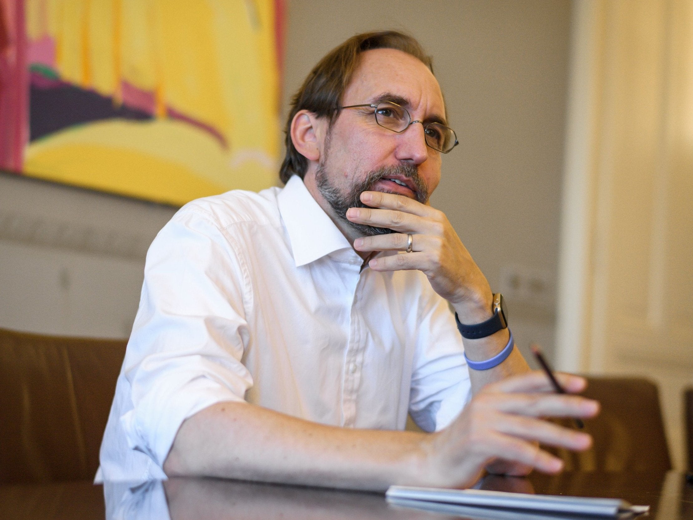 Mr Zeid's remarks come just before he finishes his four-year term