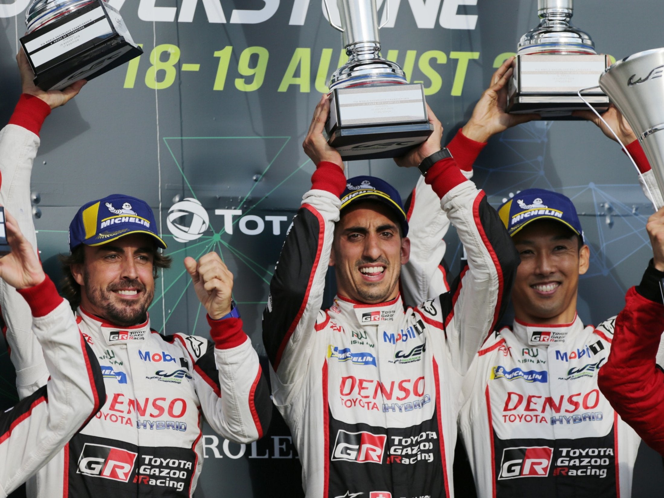 The No 8 Toyota team of Fernando Alonso, Sebastian Buemi and Kazuki Nakajima were stripped of victory