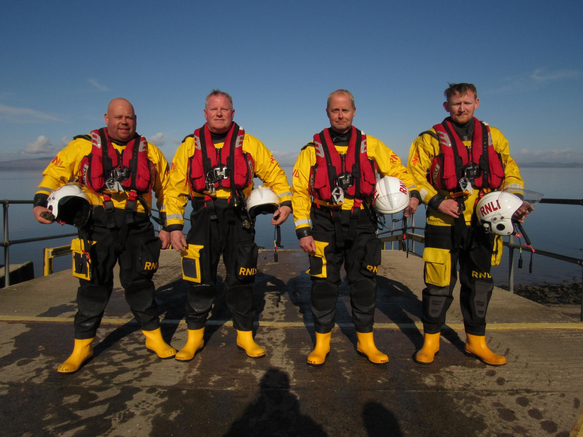 Ready for action: the volunteers of RNLI Silloth Lifeboat Station