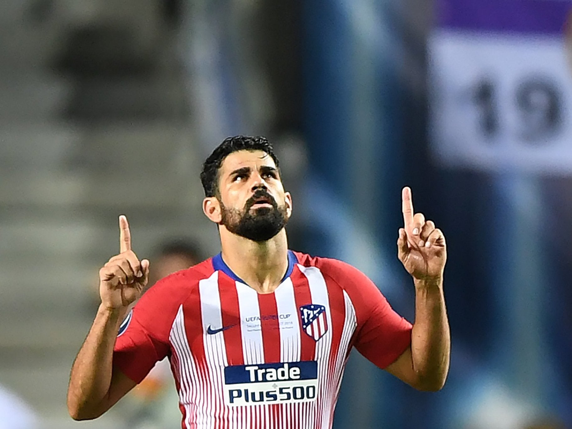 Diego Costa will lead Atletico Madrid's forward line