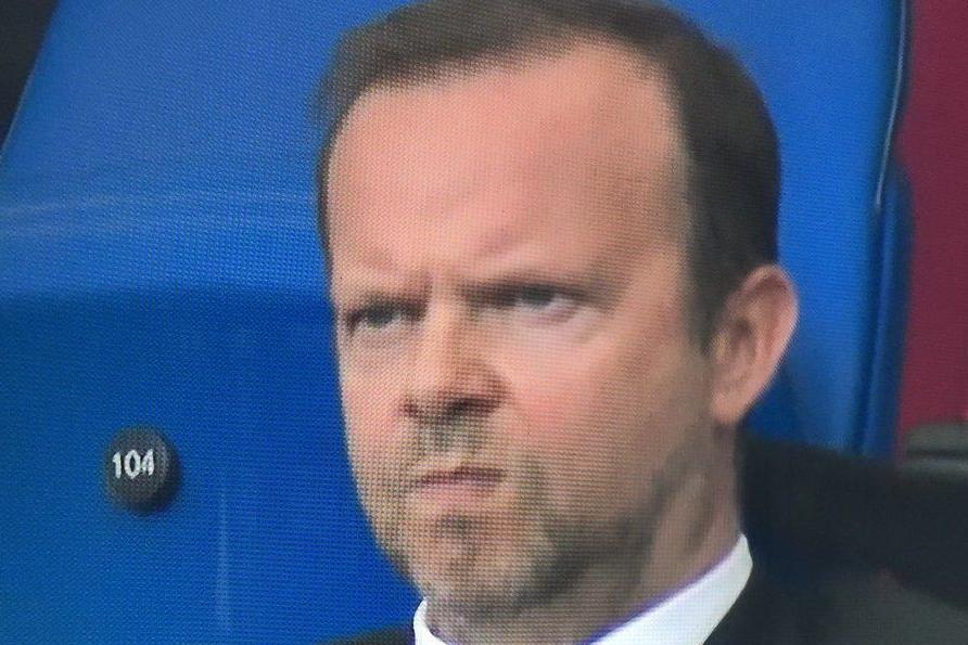 Ed Woodward pictured after the Brighton defeat (Sky Sports)