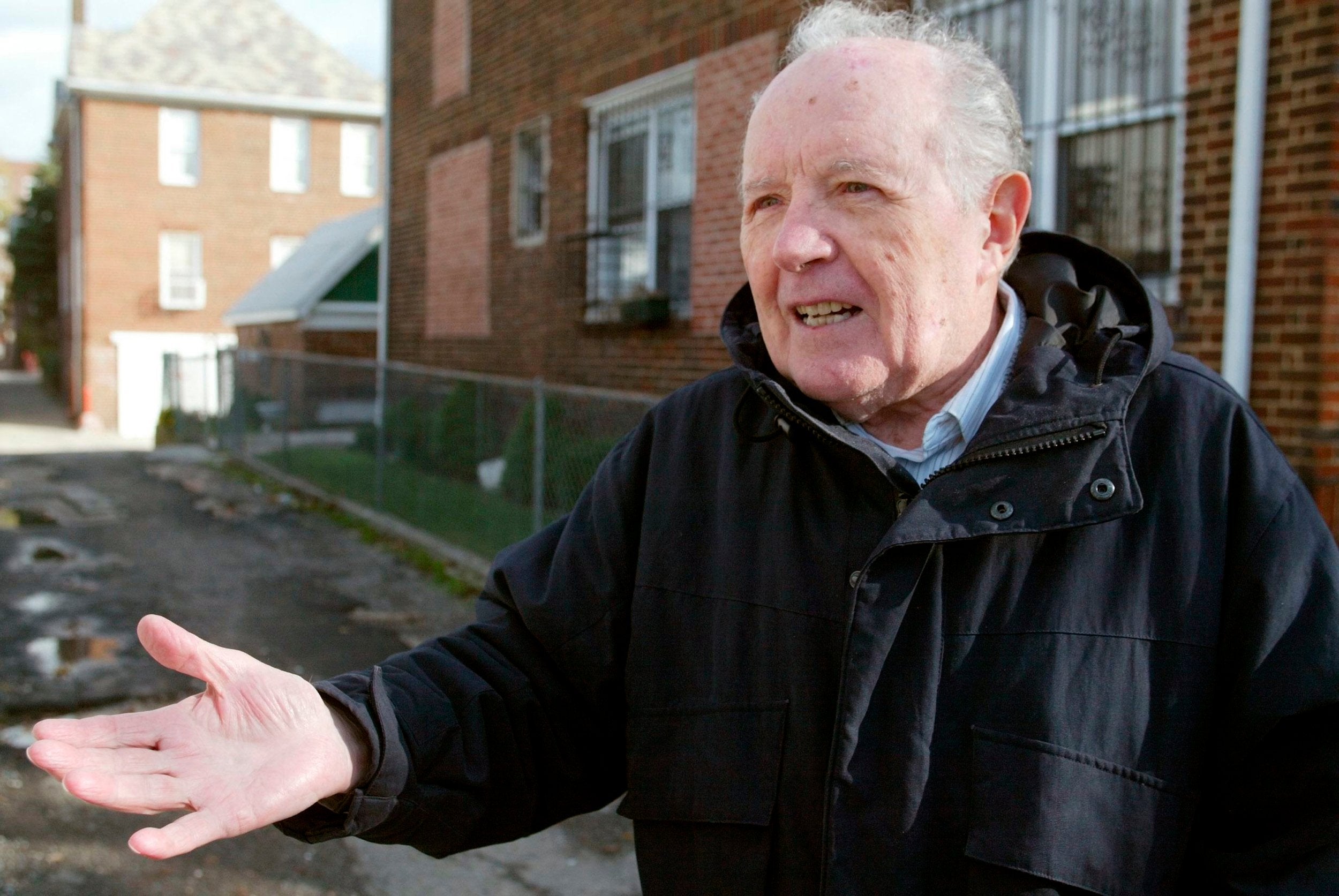 Jakiw Palij pictured in Queens, New York, in 2003 after his past as a Nazi concentration camp guard came to light