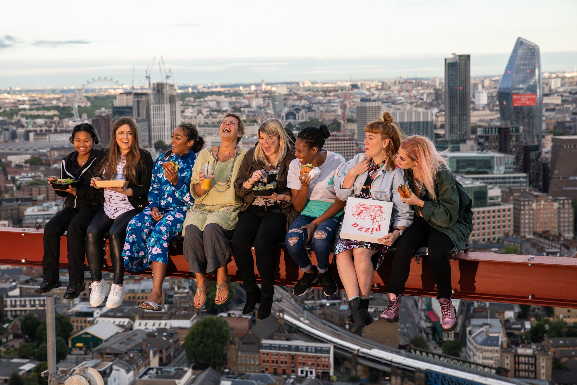 Deliveroo provided food for courageous guests