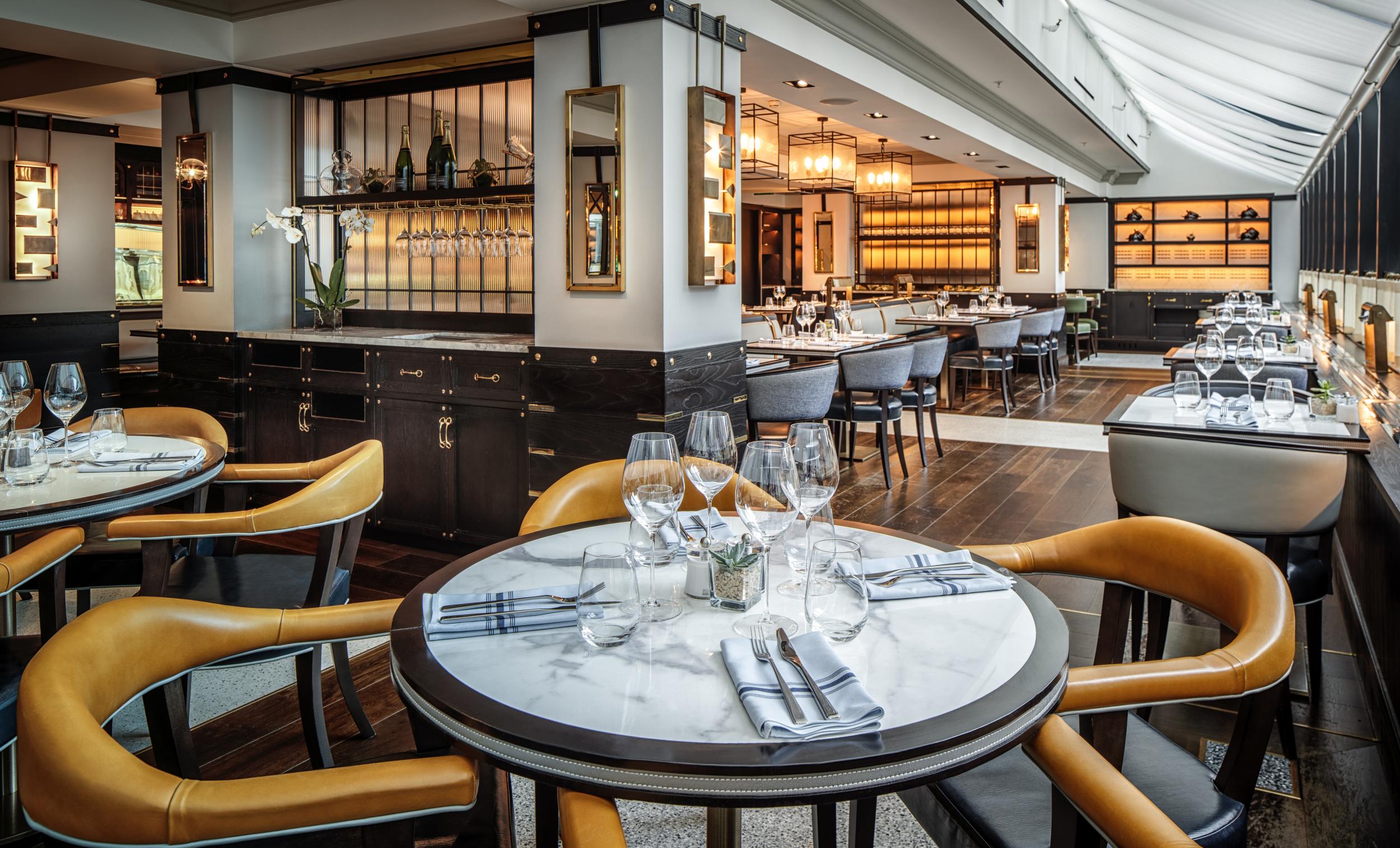 The hotel's Coburg brasserie serves contemporary Irish cuisine