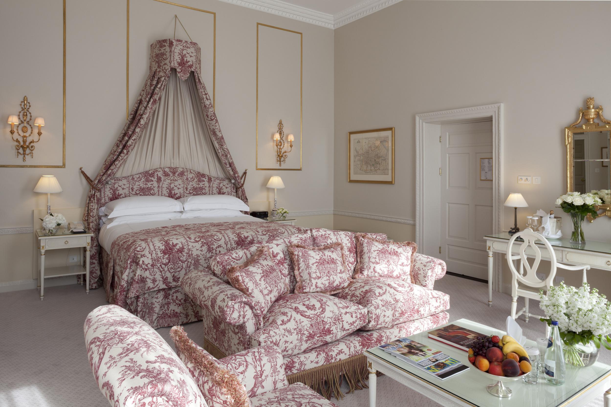 A junior suite at The Merrion, one of Dublin's most luxurious properties