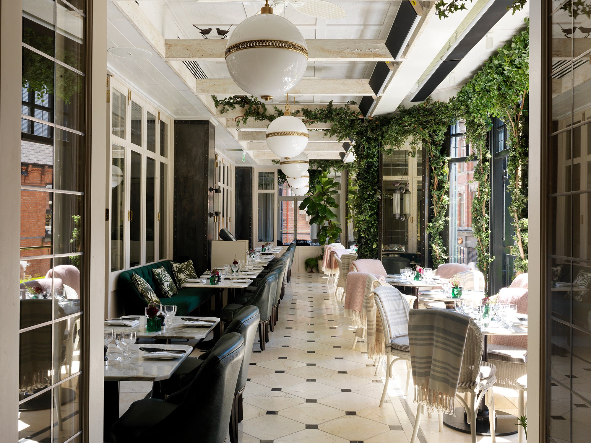 The terrace at WILDE at The Westbury