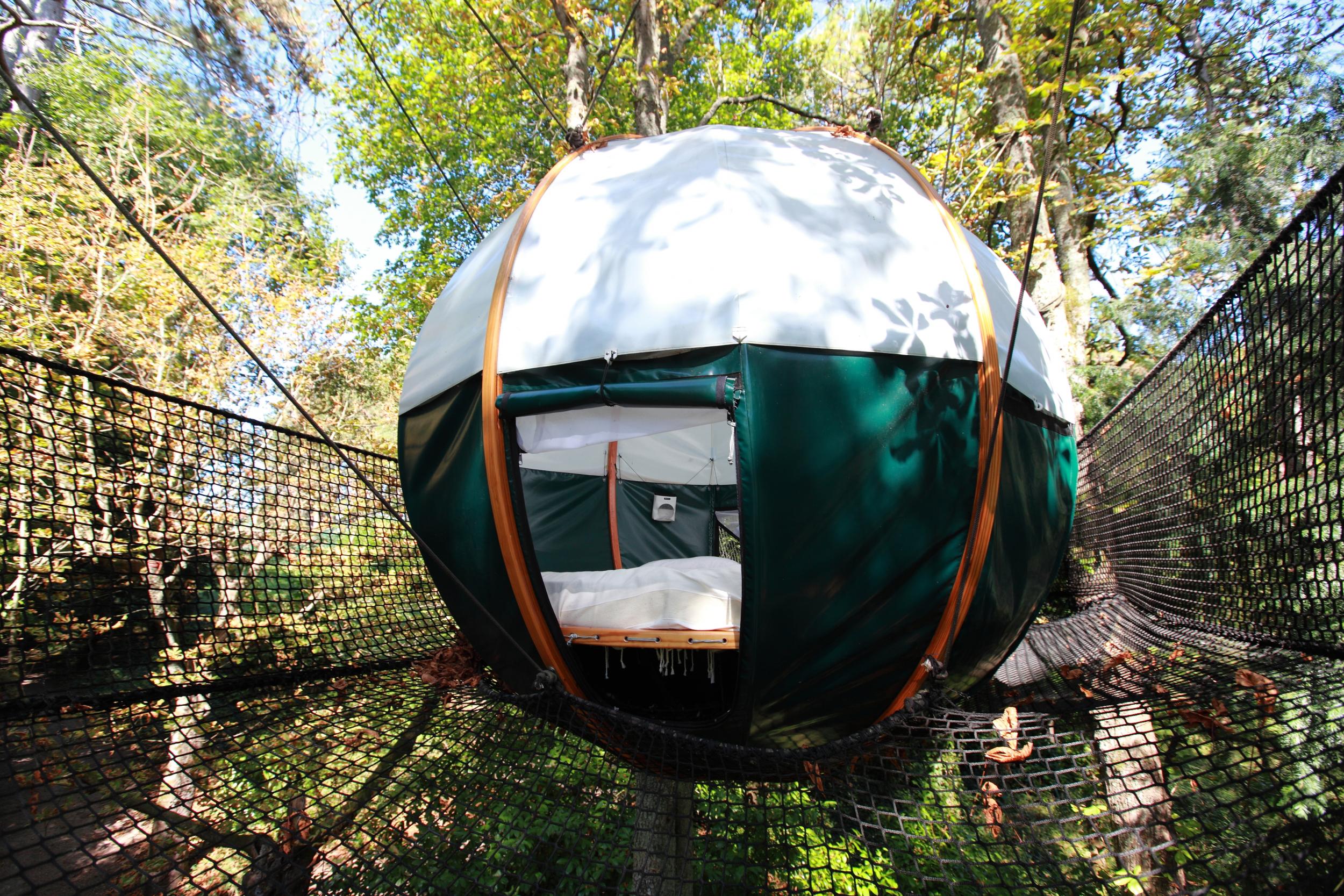 Sleep among the trees in this bespoke 'nest'