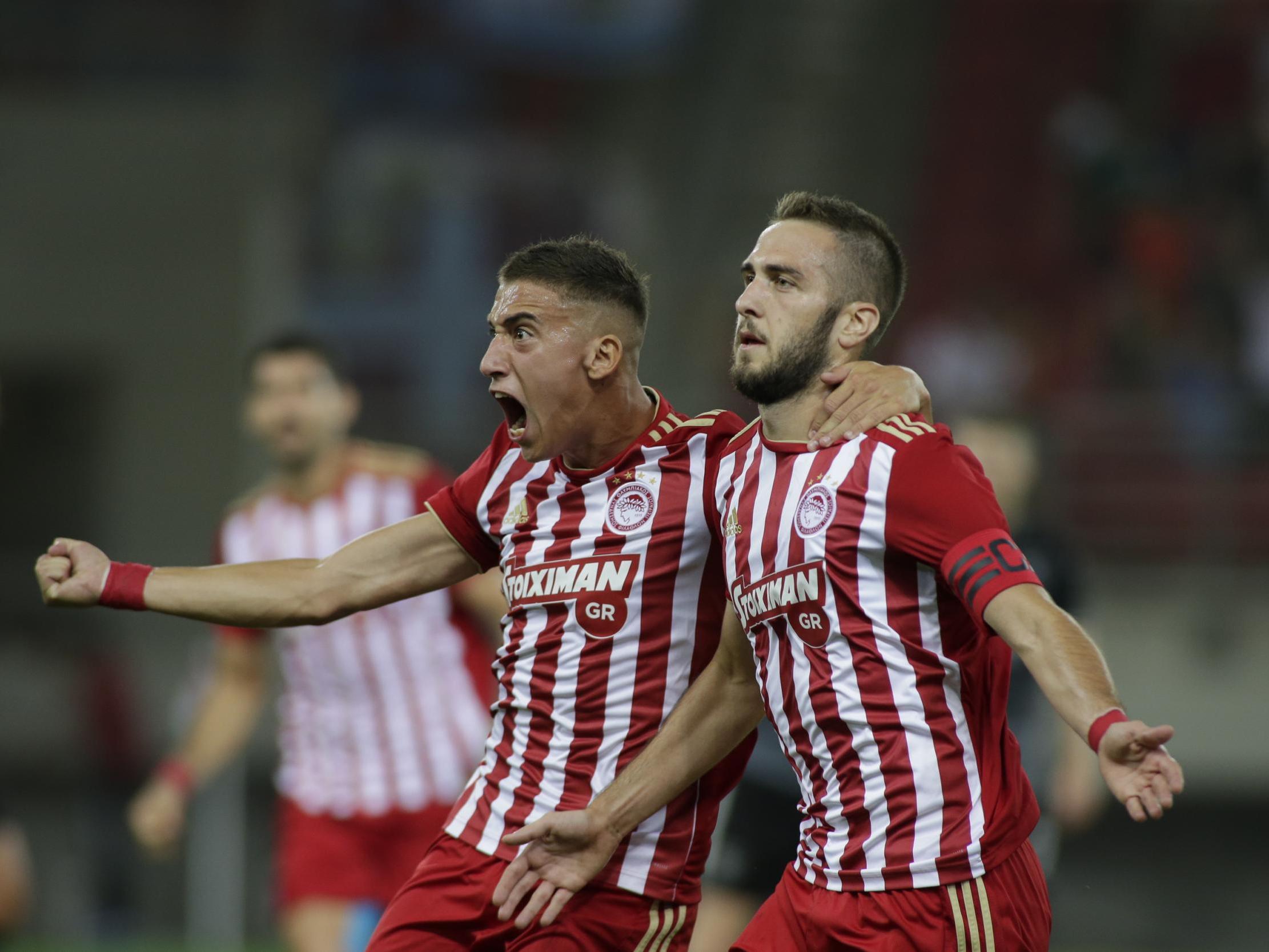 Kostas Fortounis right scored Olympiakos's opener