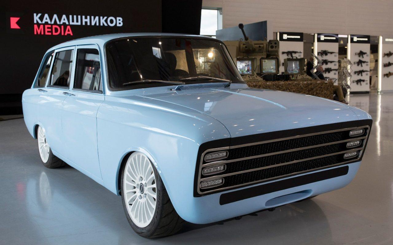 The Russian weapons maker says its new car can compete with the most successful electric vehicle company in the world