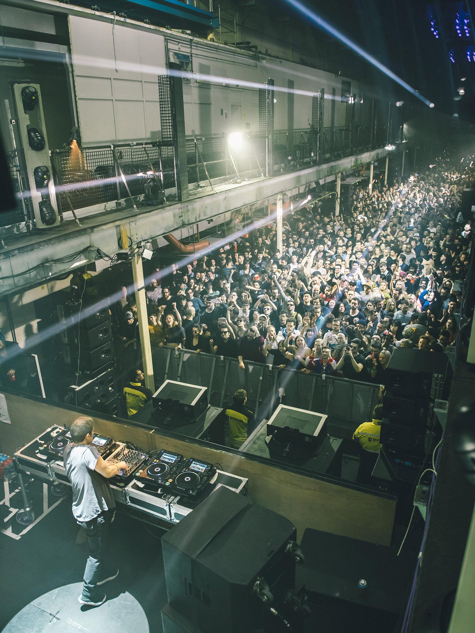 Ben Klock performs at Printworks in 2018