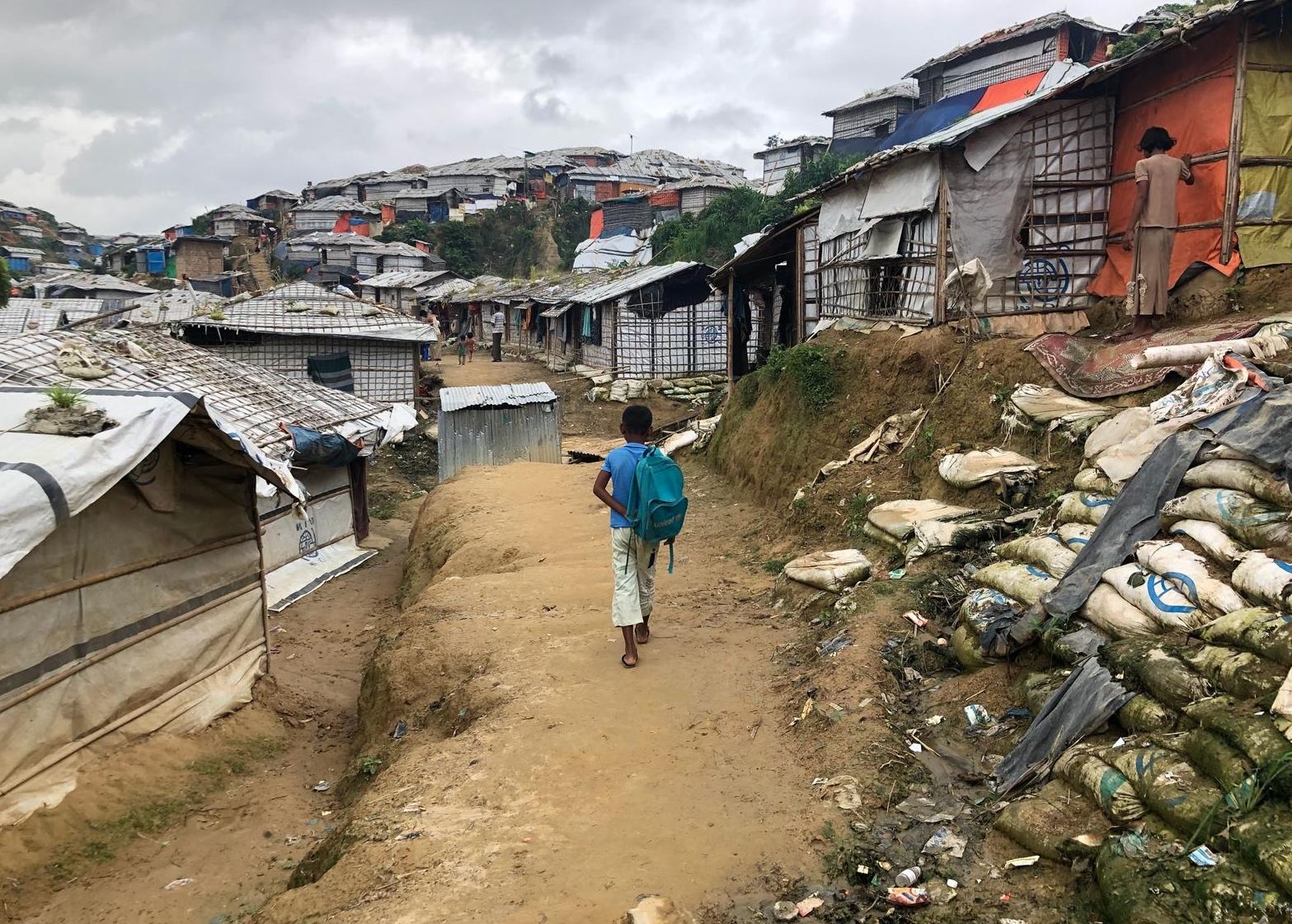 Raihan lost his whole family in the violent military crackdown on 25 August last year. He now lives with his aunt as a refugee in Bangladesh