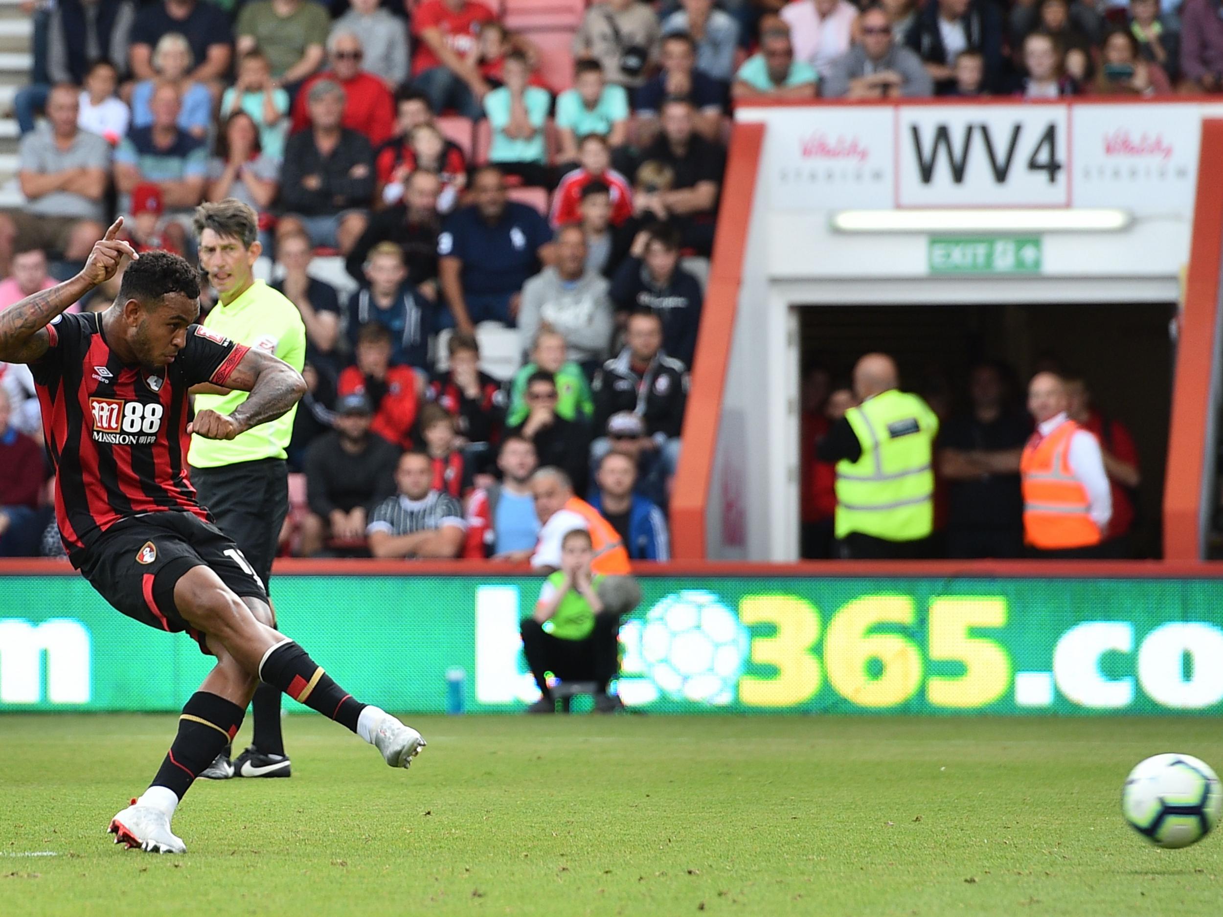 Josh King scored from the penalty spot