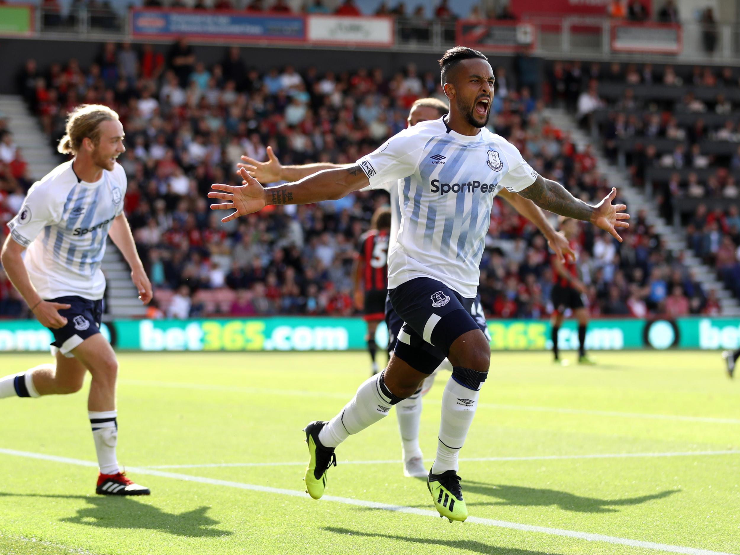 Theo Walcott put Everton in front