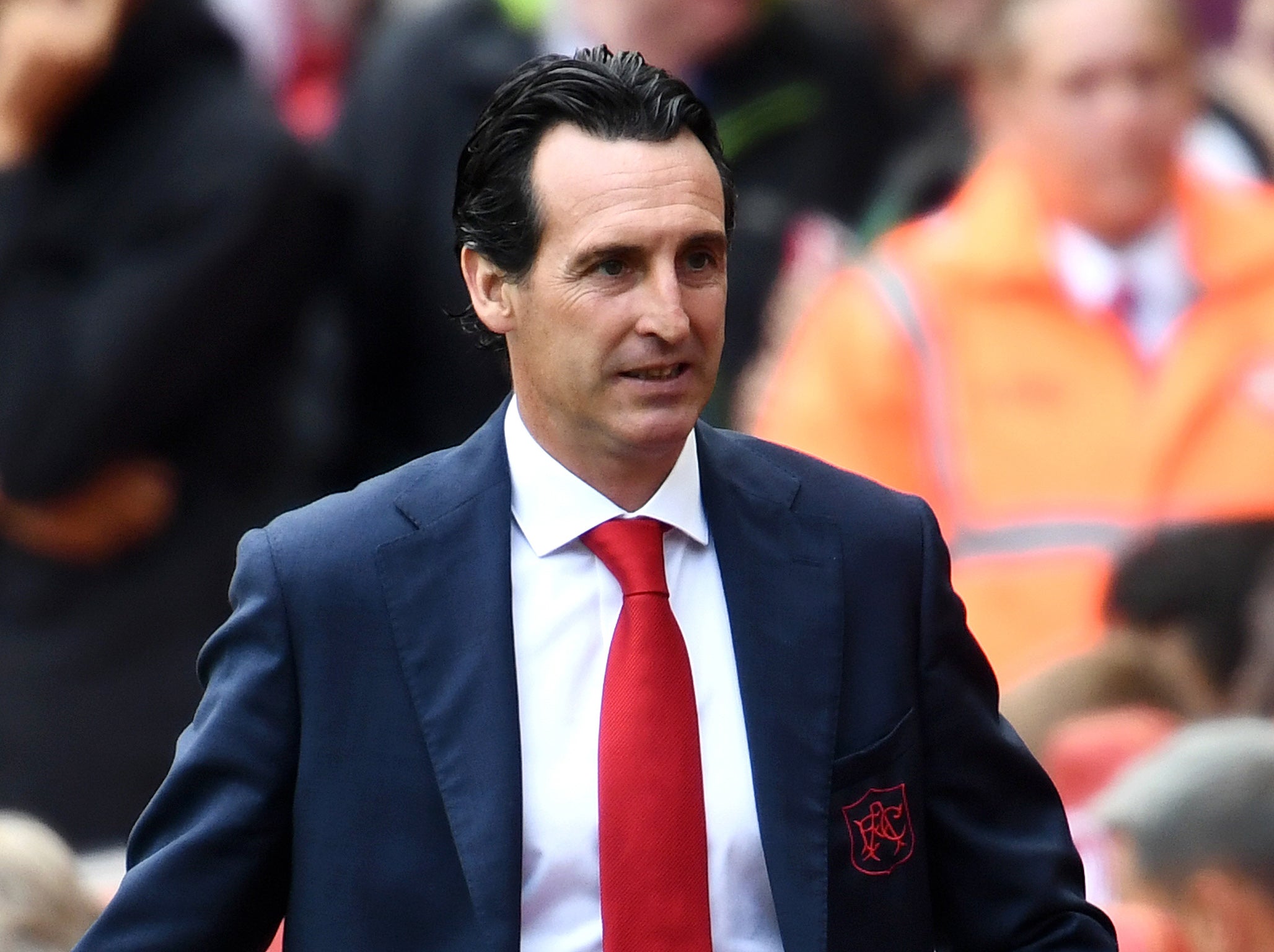 Unai Emery insisted there had been no argument