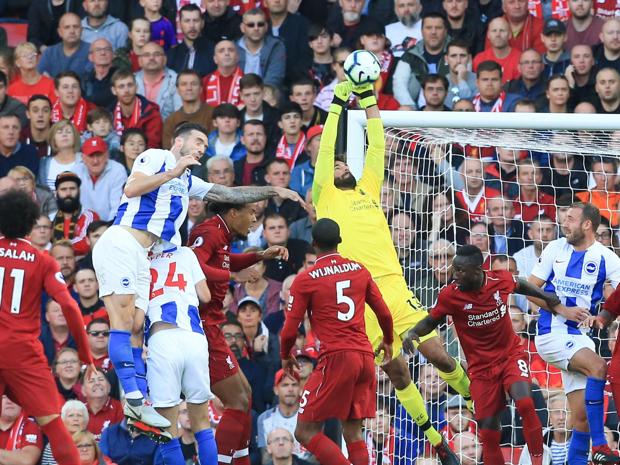 Alisson is already a crowd favourite at Anfield