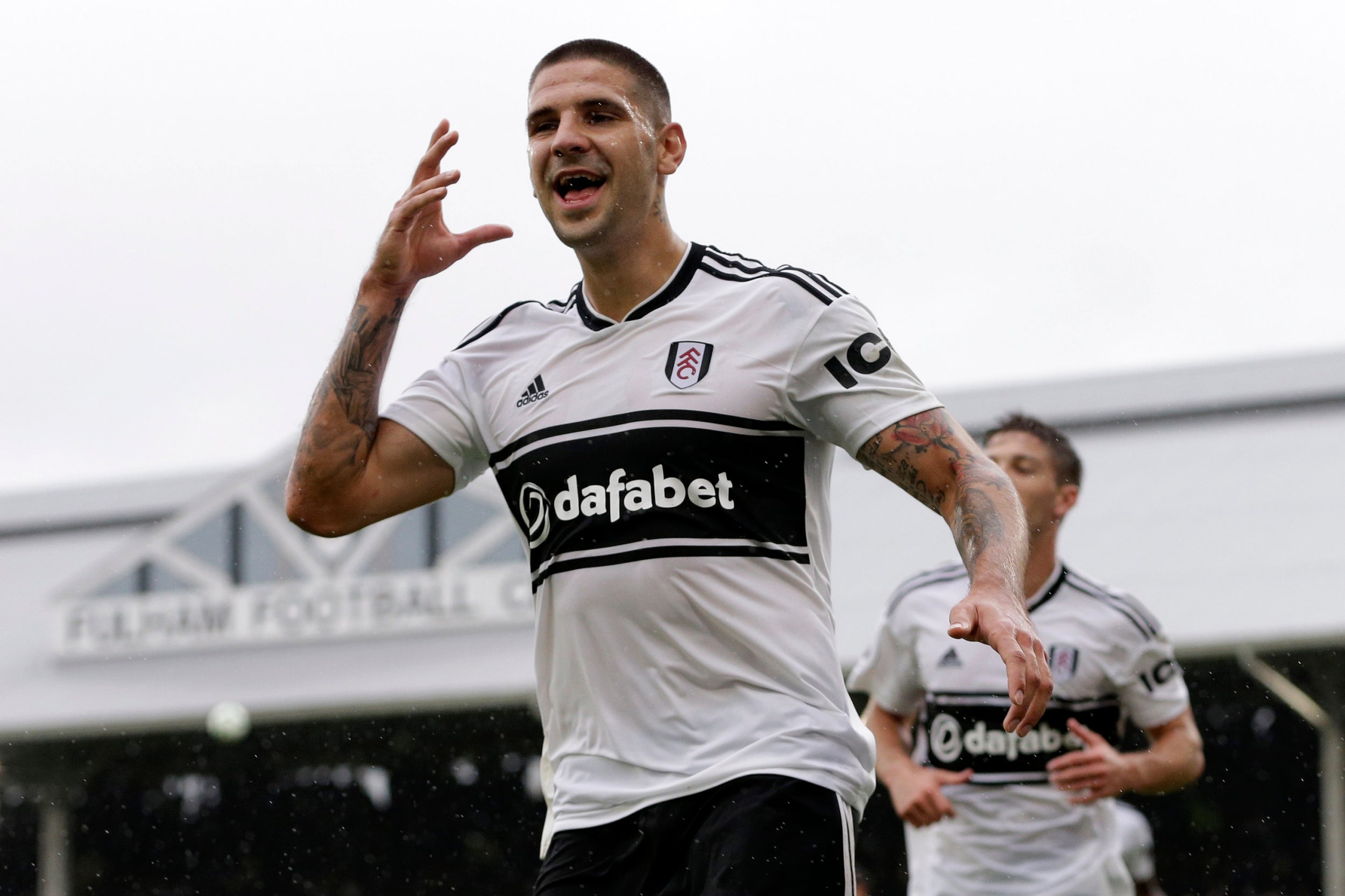 Aleksandar Mitrovic grabbed two goals before the break