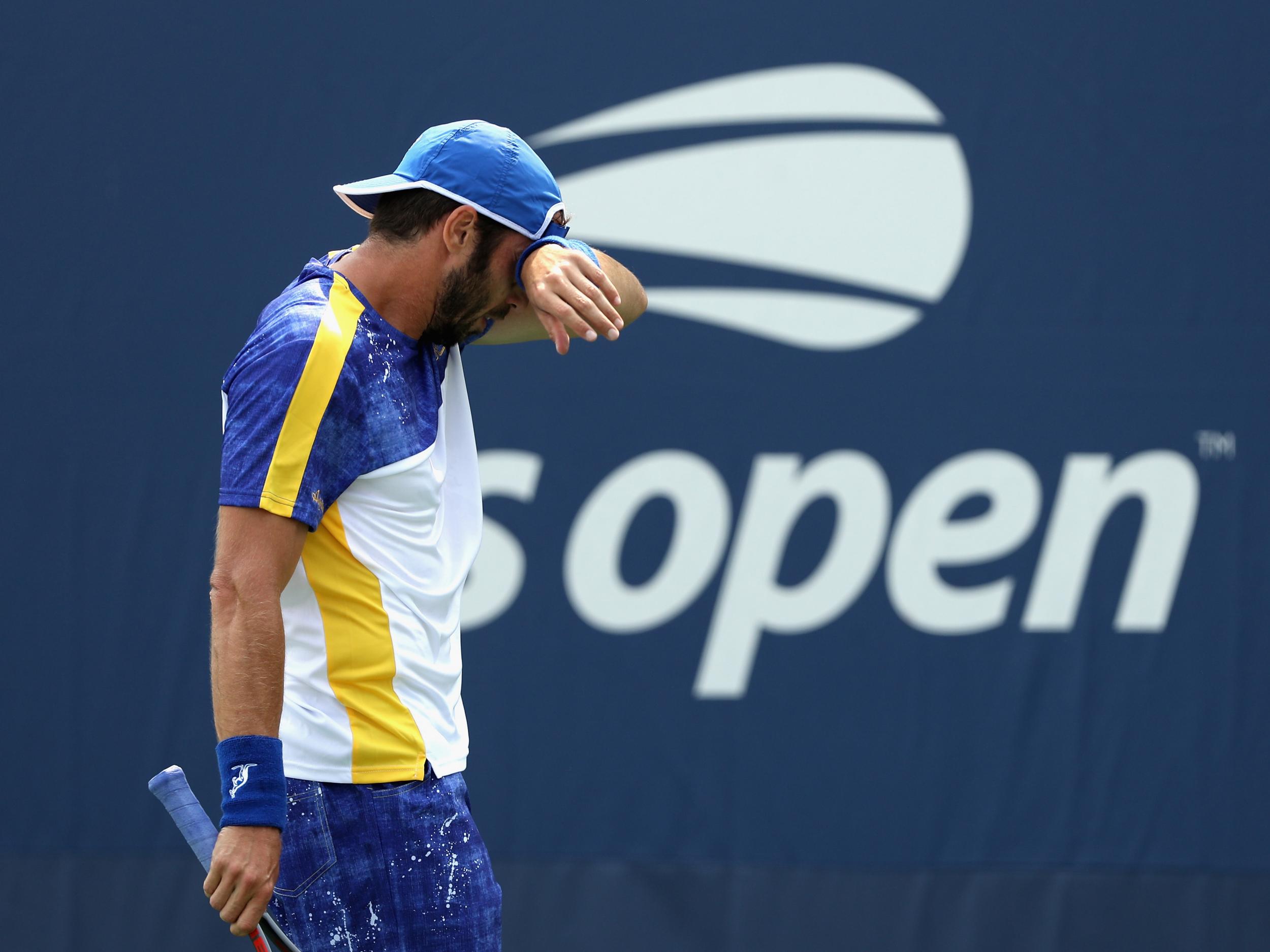 Lorenzi has not played a match on hard courts for seven months