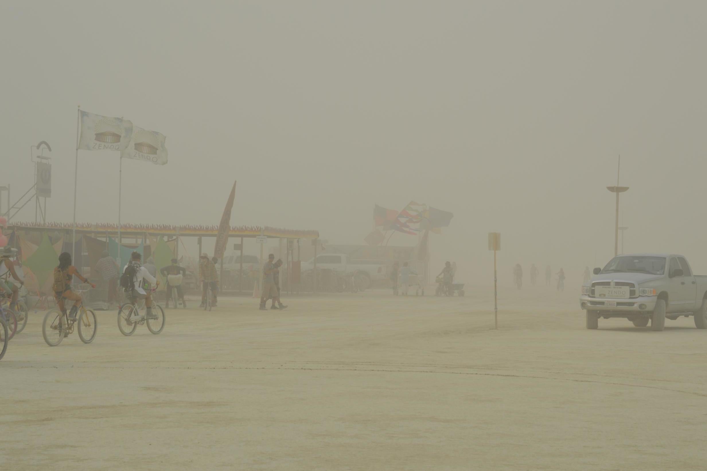 Burning Man organisers closed entry due to sand storms (Bureau of Land Management - Nevada)