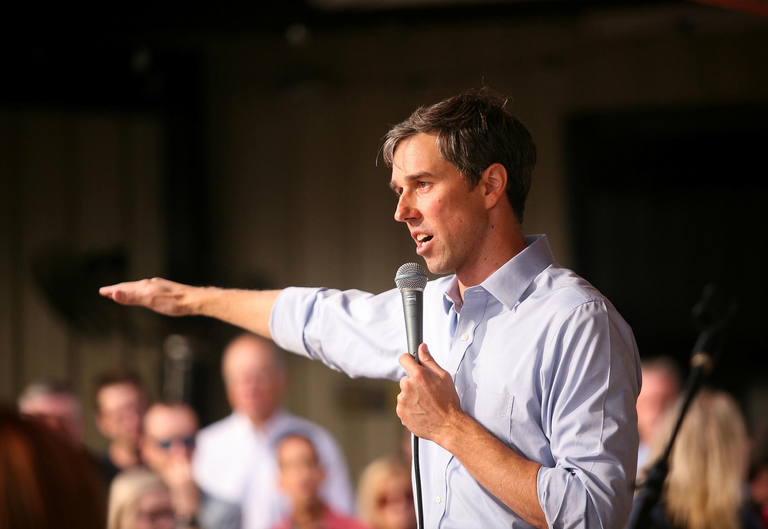 Beto O'Rourke (D-TX) campaigns in Houston, Texas U.S. November 11, 2017.