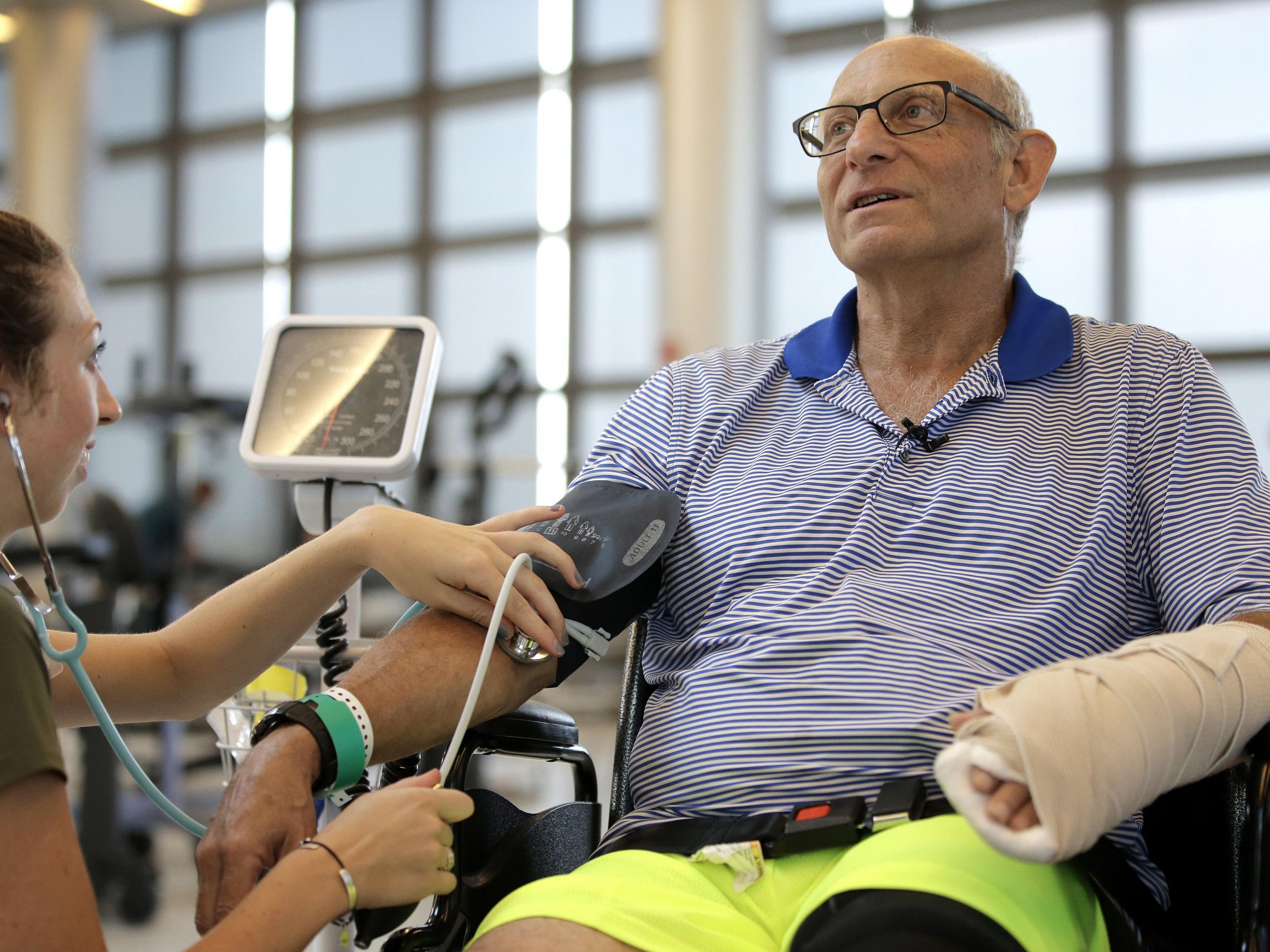 William Lytton suffered deep puncture wounds to his leg and torso after being attacked by a shark while swimming off the coast of Cape Cod, Massachusetts