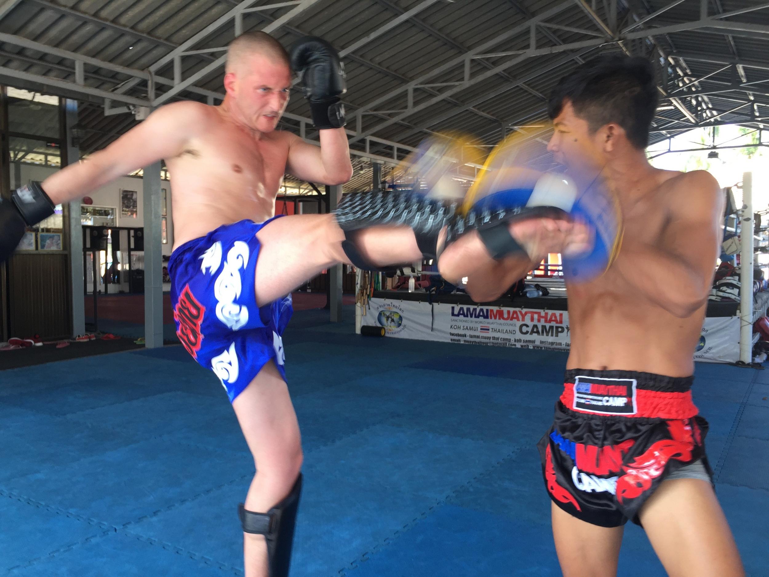 It’s a hit: Ben picks Lamai Muay Thai to take his training further