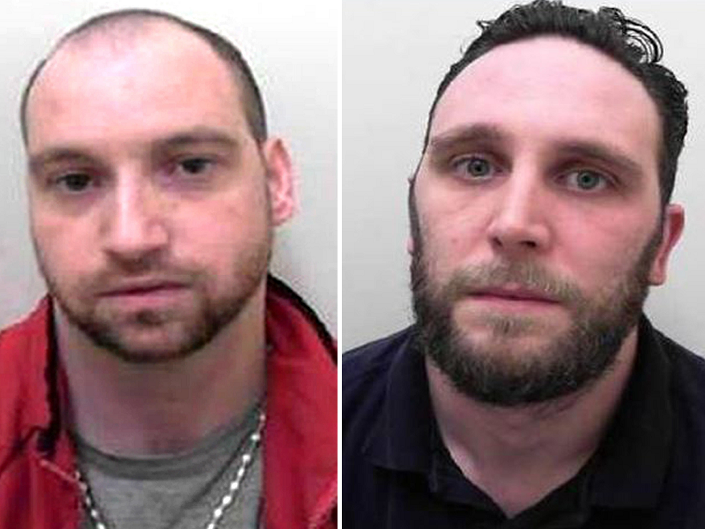 John-Paul Knowlson and Stuart O’Neill absconded from HMP Leyhill in Gloucestershire