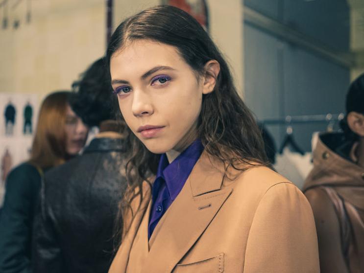 A pop of purple at Salvatore Ferragamo’s autumn/winter show