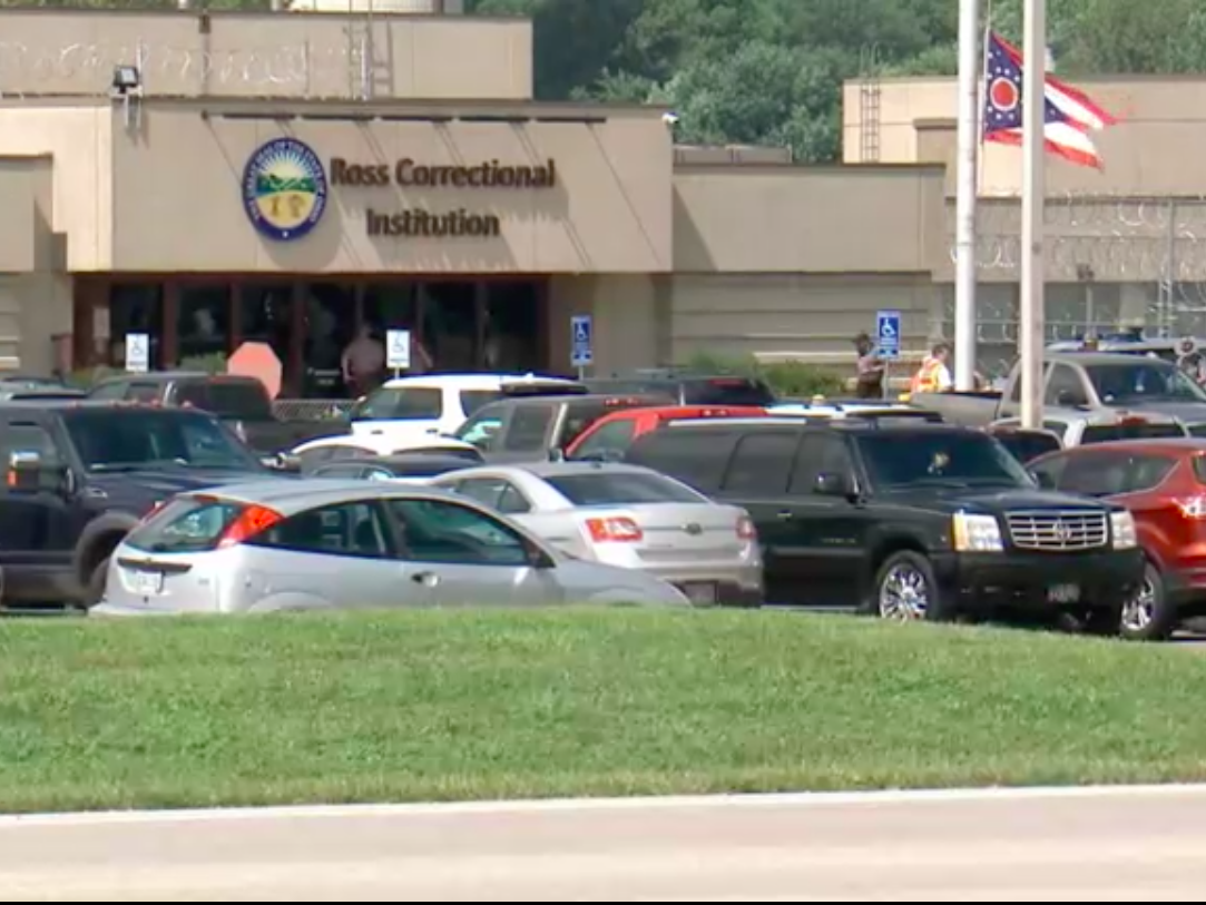 The Ross Correctional Institution in Ohio is seen from the street