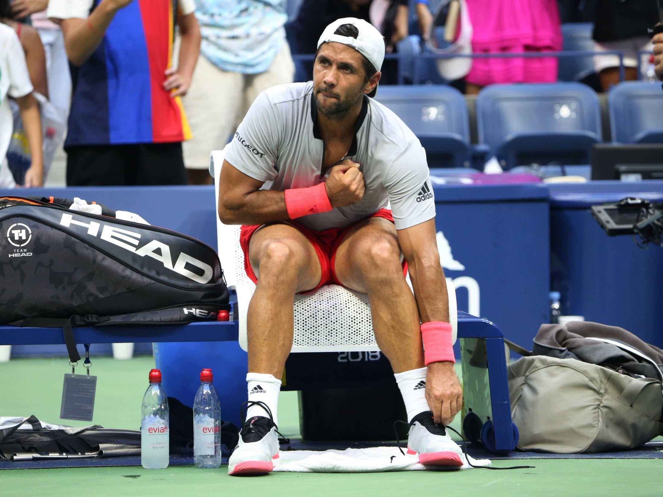 Verdasco was accused of being coached during a 10-minute heat break