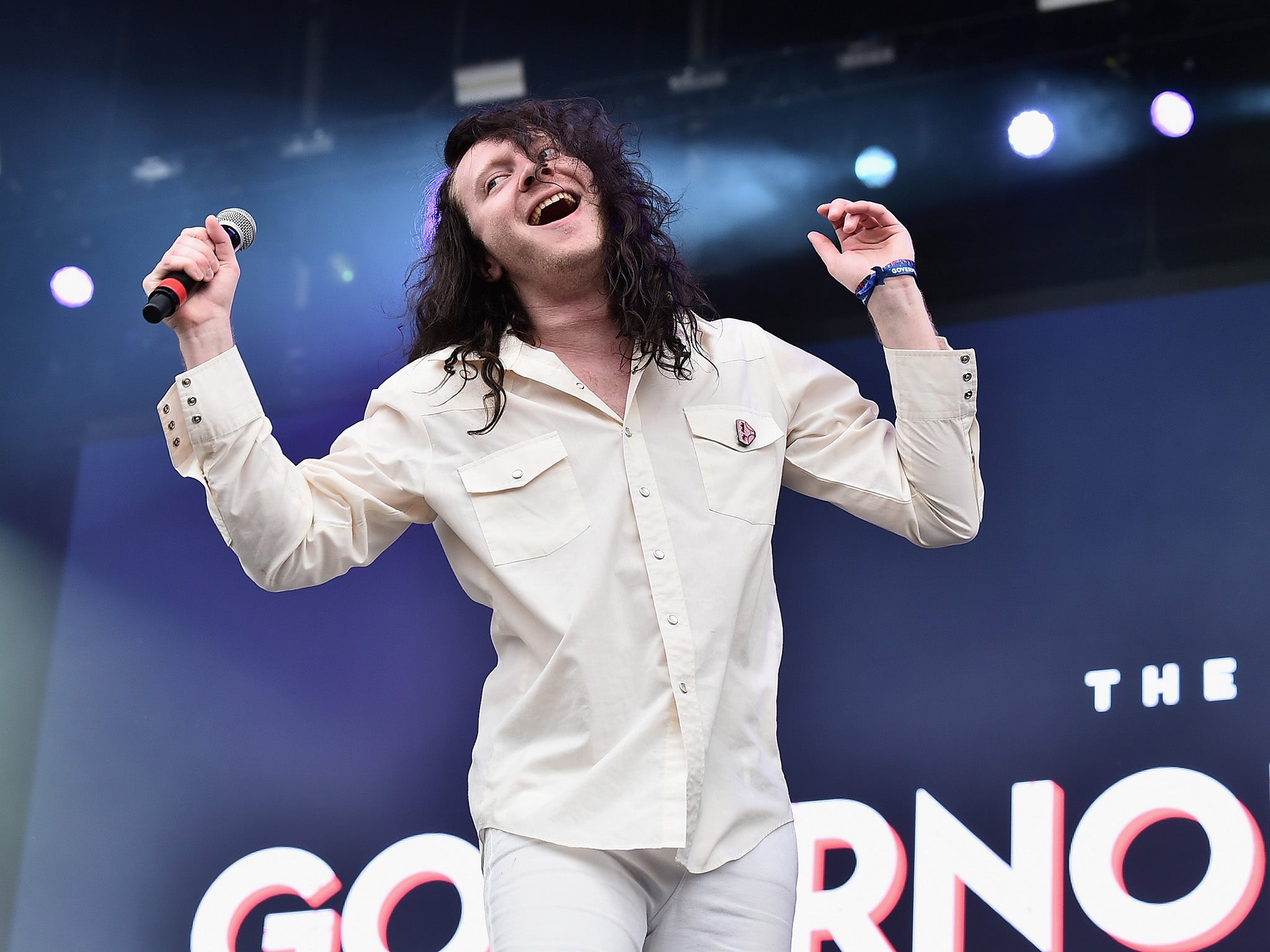 Lead singer of The Orwells Mario Cuomo