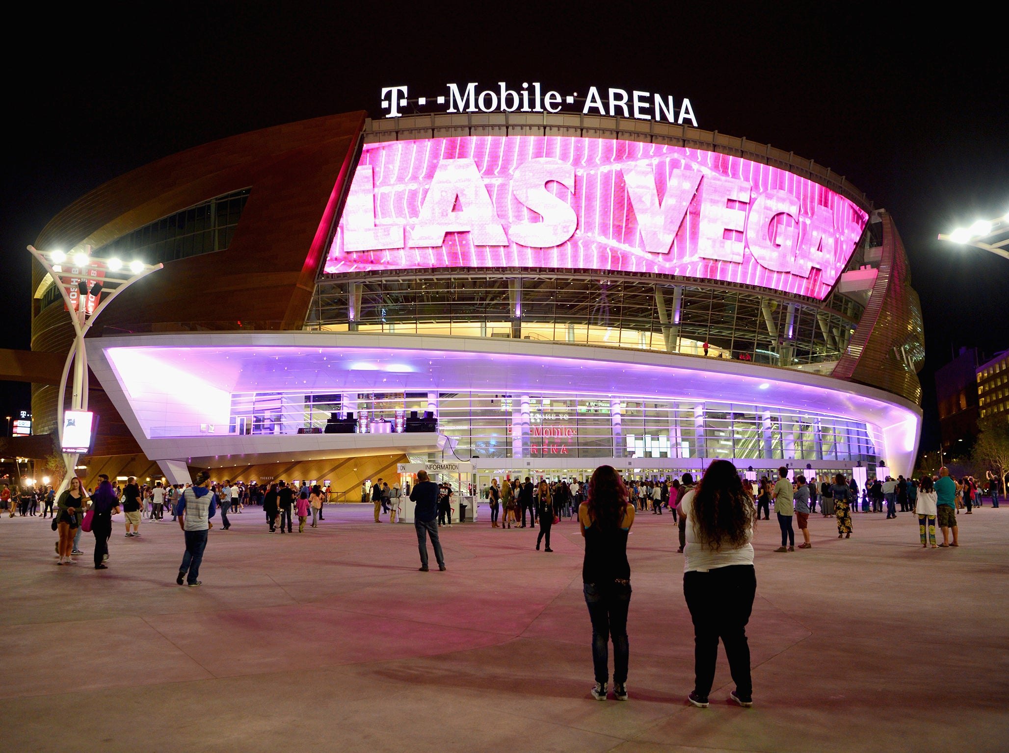 The T-Mobile Arena in Vegas