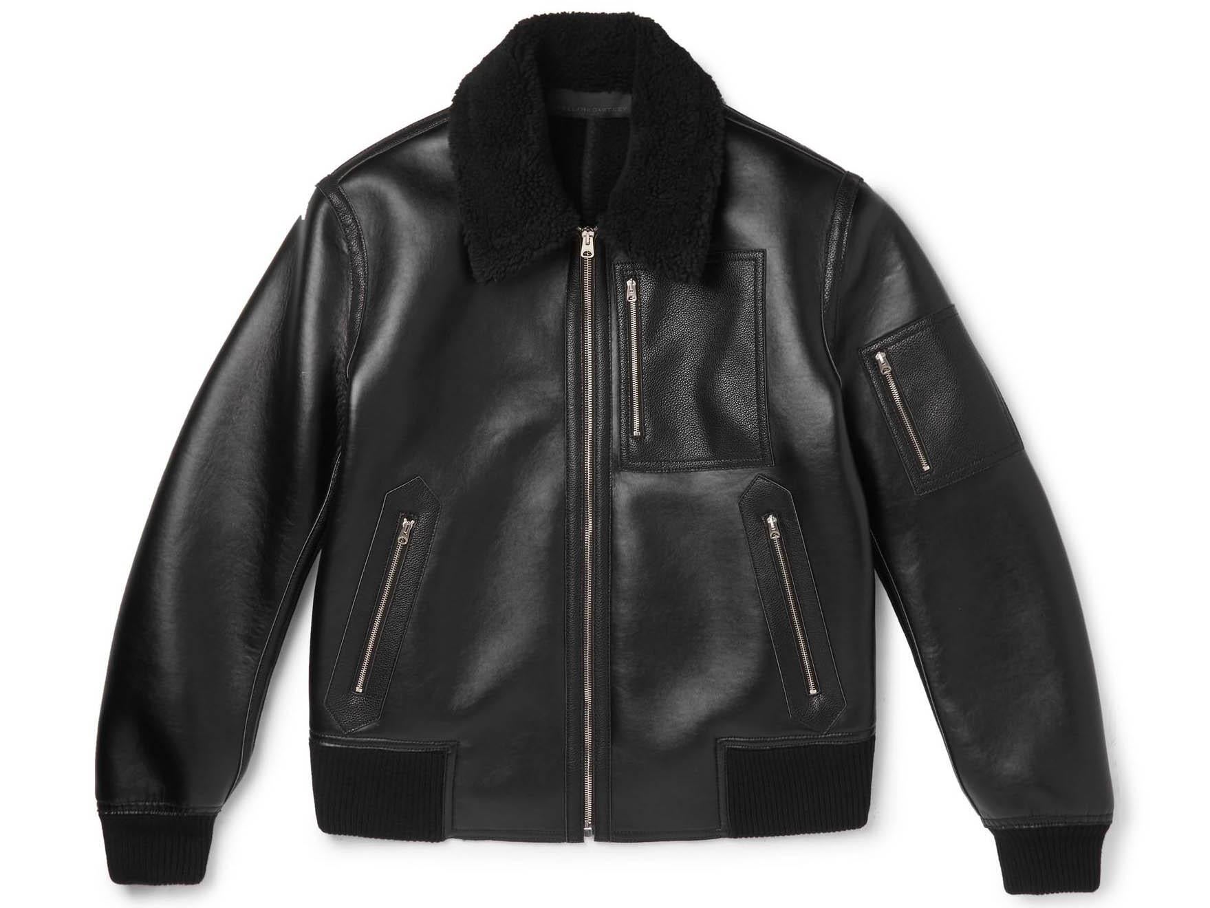 Stella McCartney, Liam Faux-Leather Bomber Jacket, £865, Mr Porter