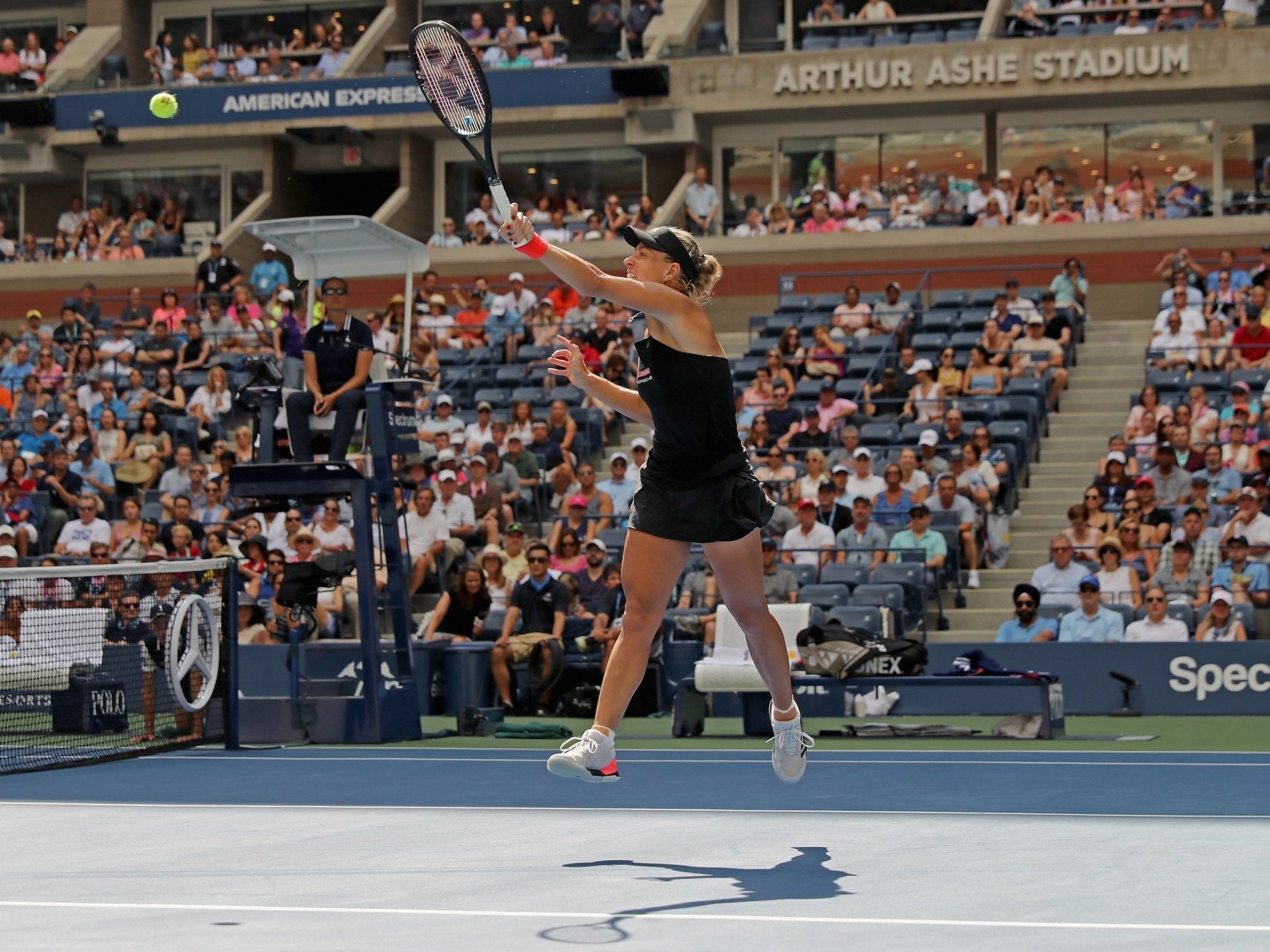 Angelique Kerber came through a test at Arthur Ashe Stadium