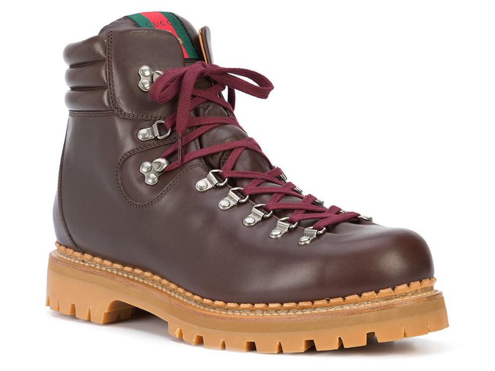 Gucci, Lace-Up Boots, £805, Farfetch