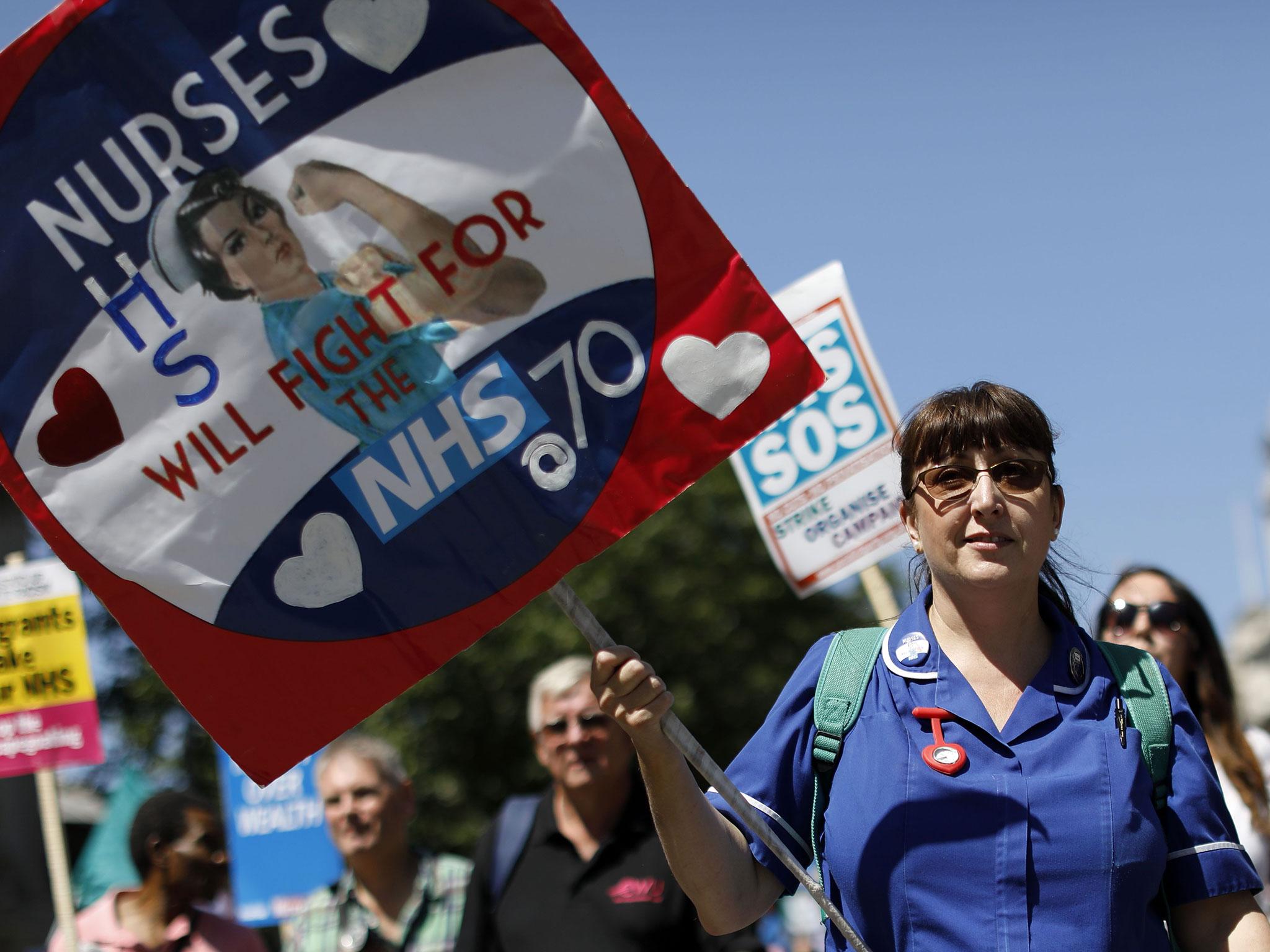 There were 108,000 unfilled jobs in June this year, up from 98,000 in March, according to figures released by watchdog NHS Improvement