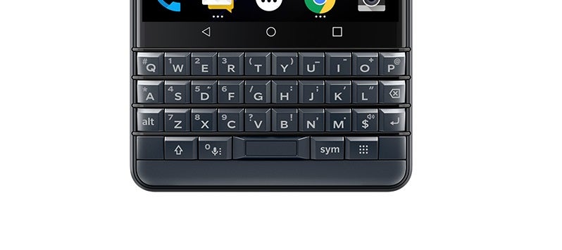 The 'iconic' keyboard of the BlackBerry Key2 LE