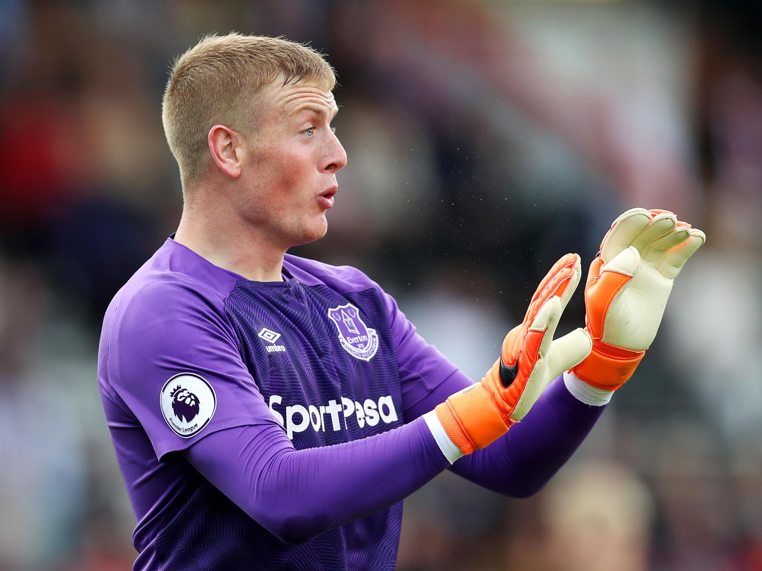 Pickford on duty for Everton in the World Cup