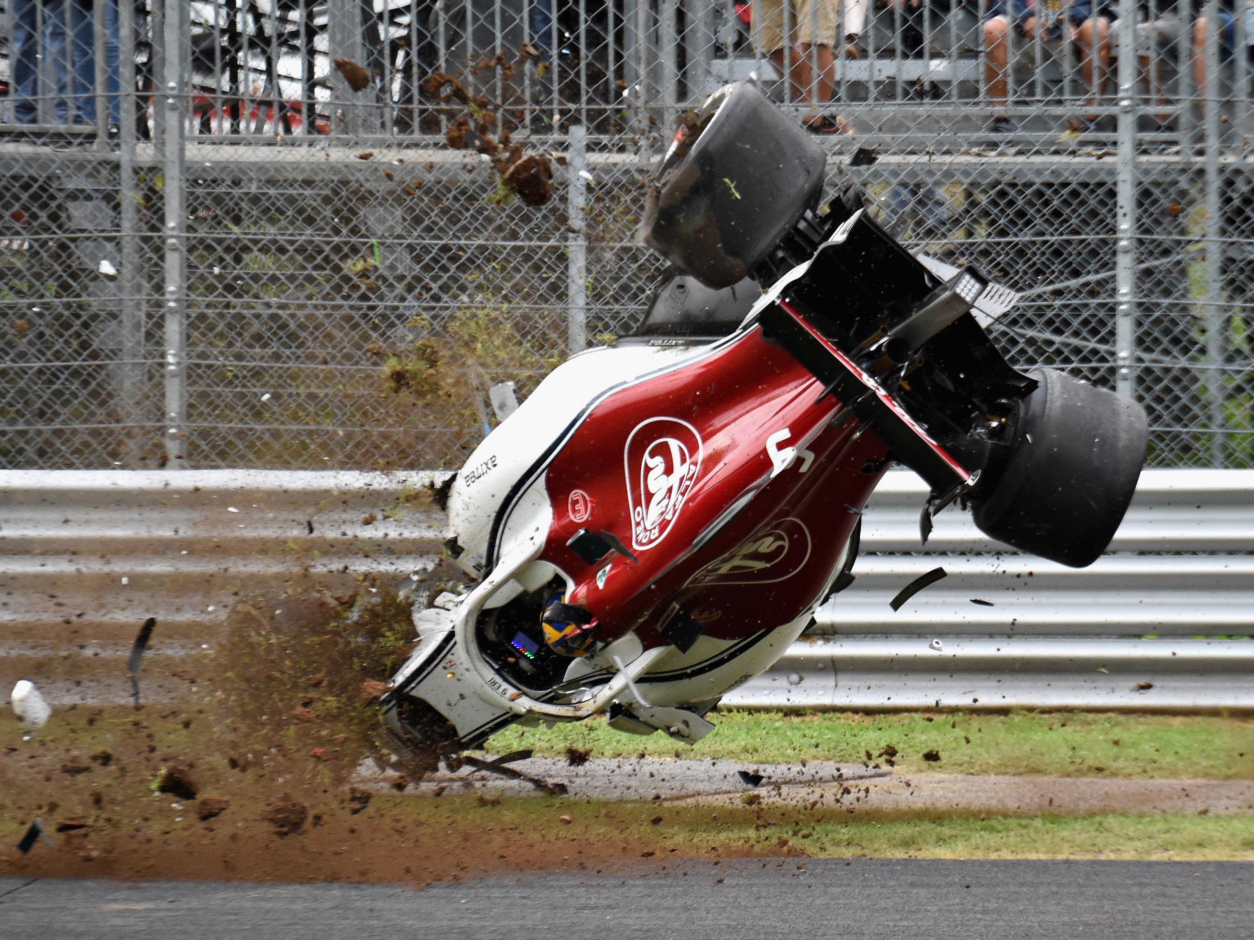 Marcus Ericsson walked away from a high speed crash