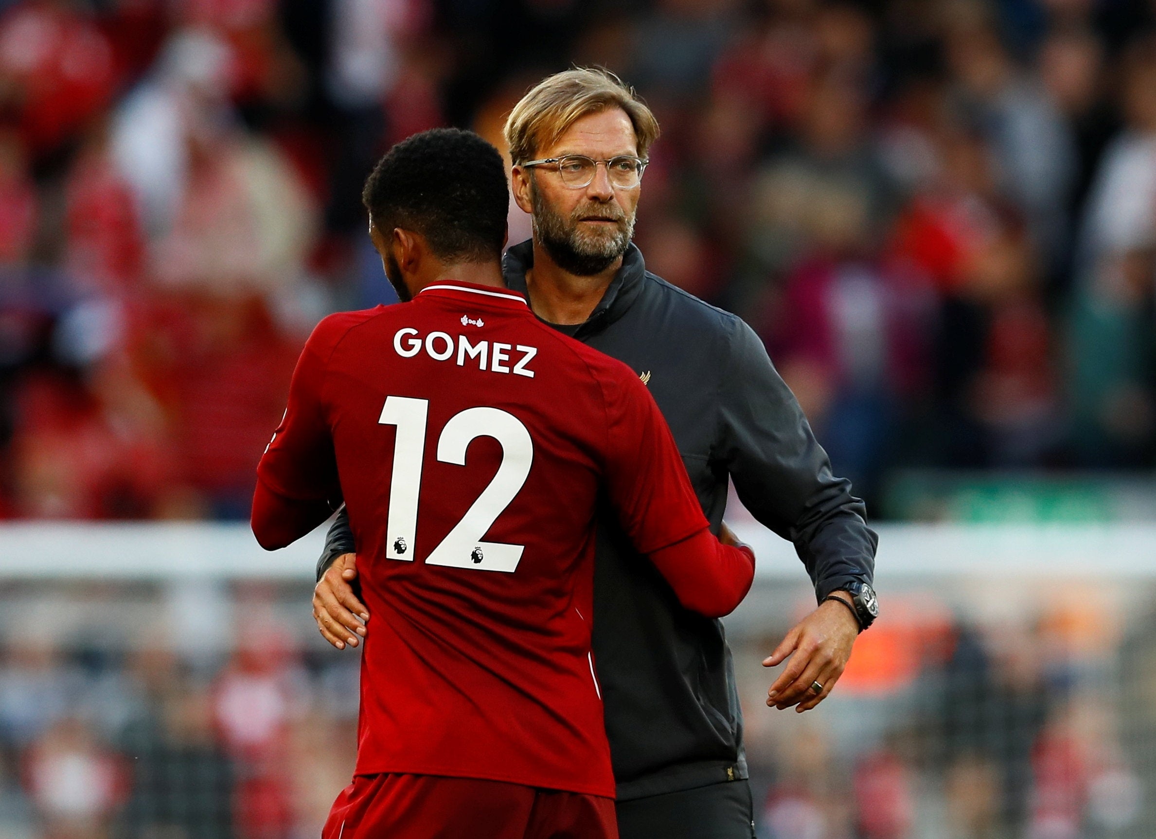 Gomez's position at the back will be similar to the role he does for Liverpool