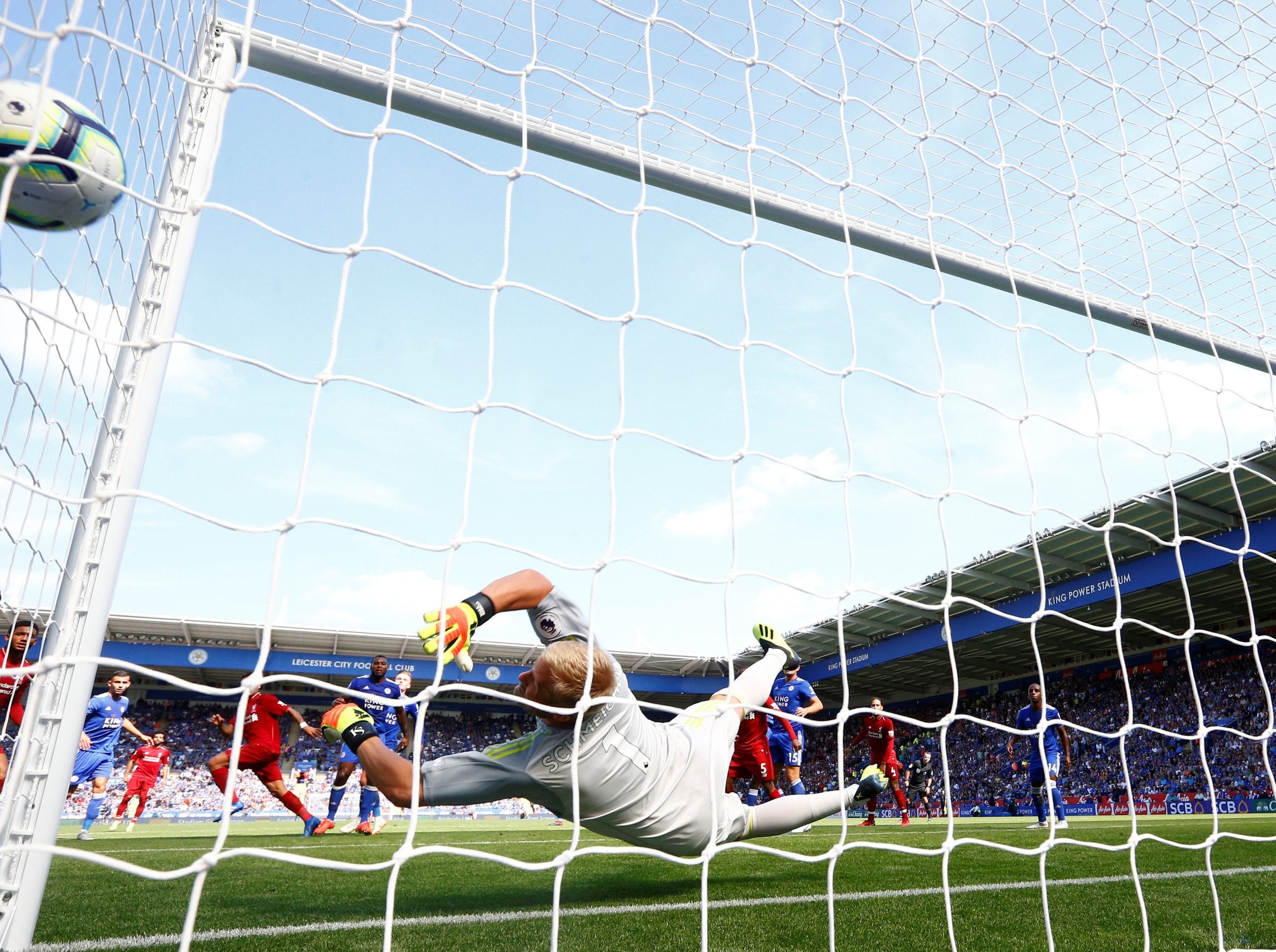 Firmino headed in the Reds' second goal