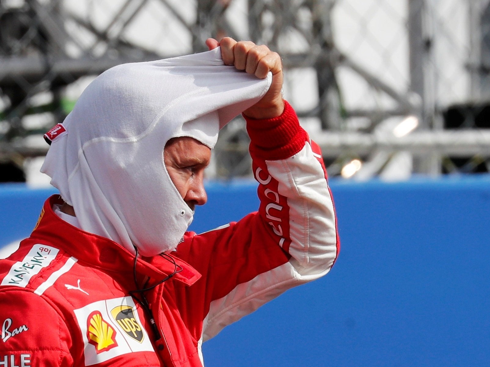 Sebsatian Vettel was clearly frustrated after qualifying