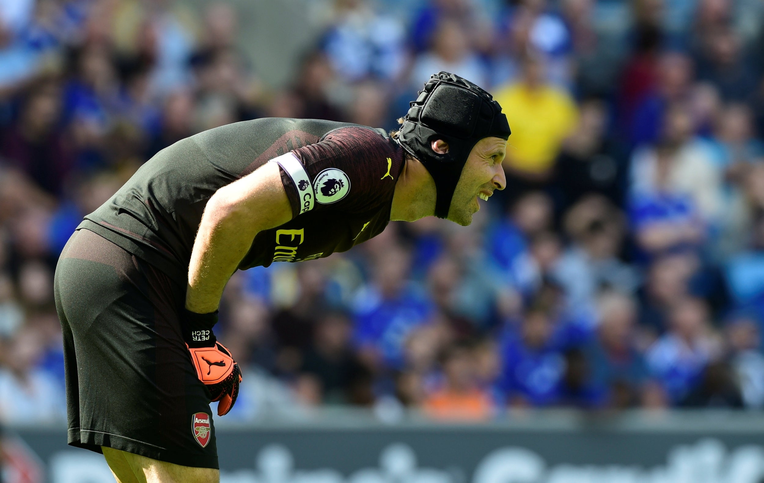 Petr Cech looked nervy on the ball in Arsenal’s goal (Reuters)