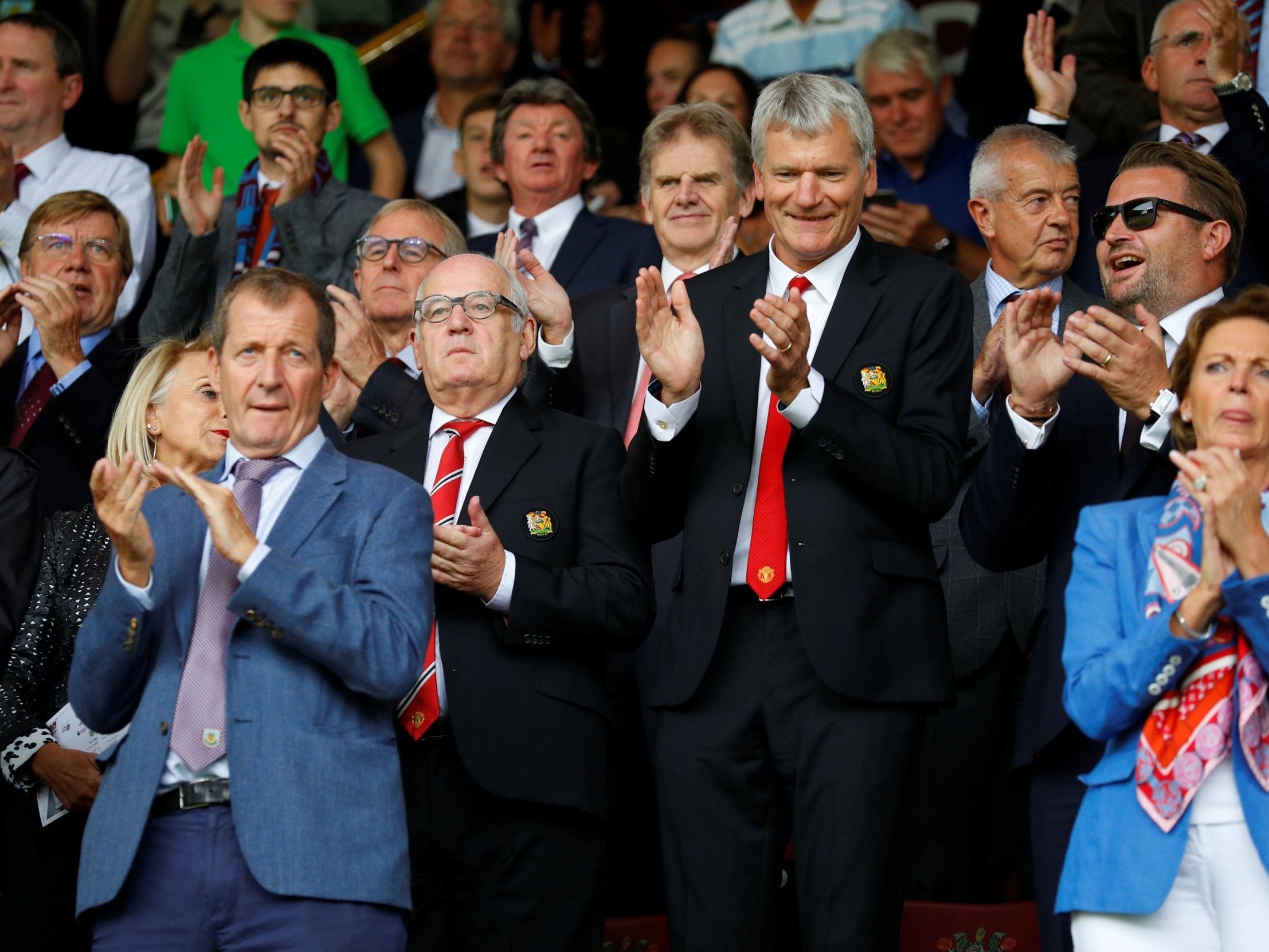 Former United chief executive David Gill was in attendance at Turf Moor