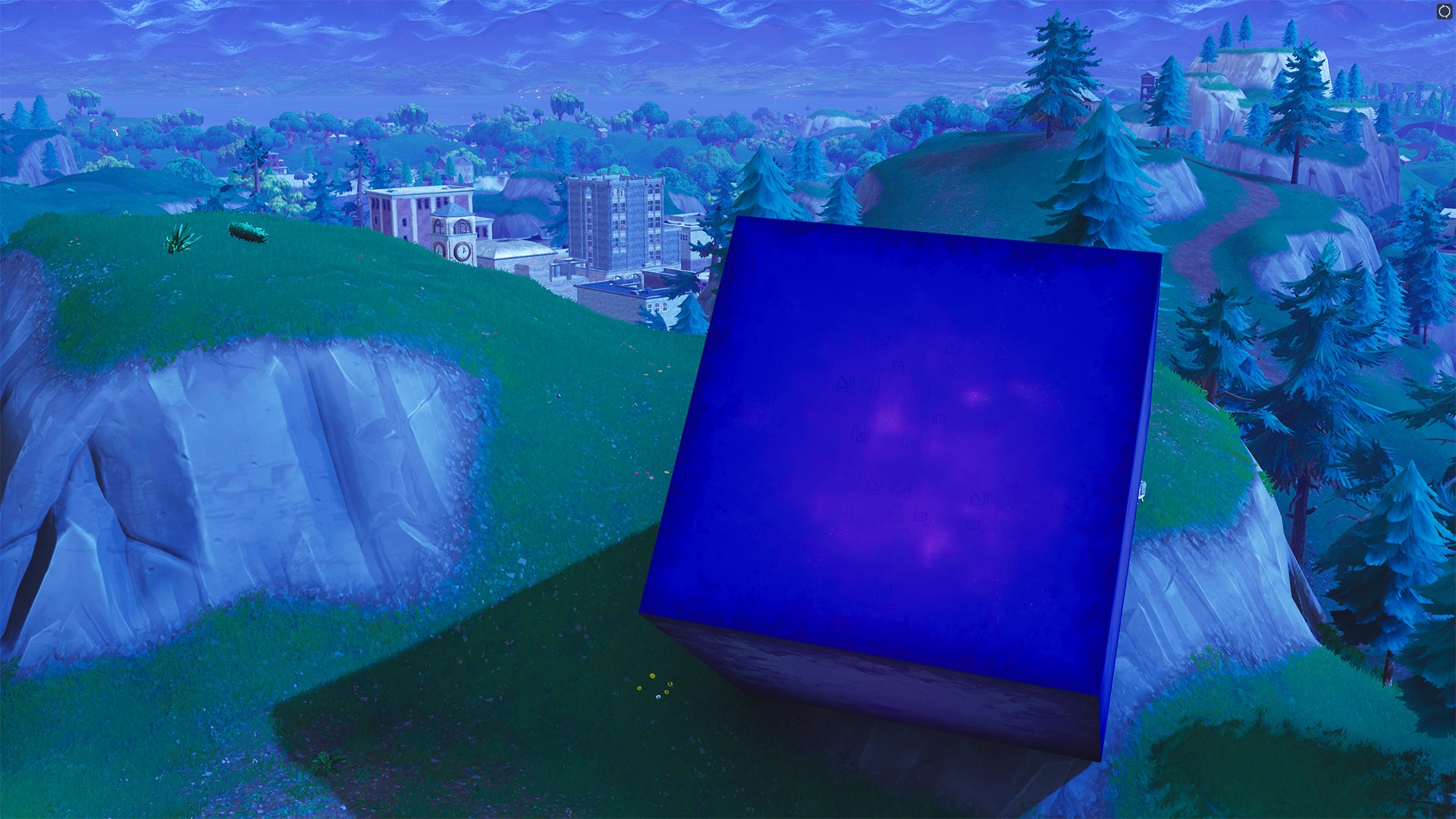 The movements of the purple cube have intrigued players of Fortnite Battle Royale